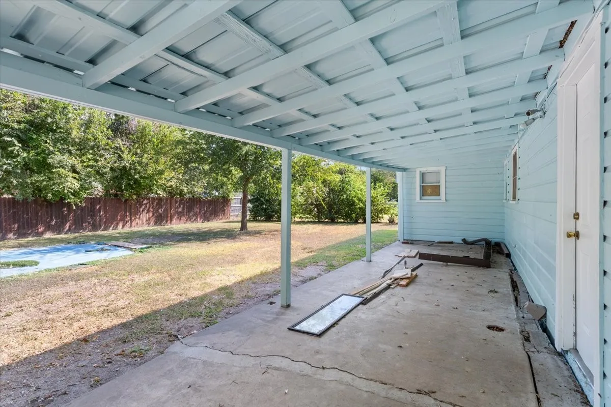 View of patio