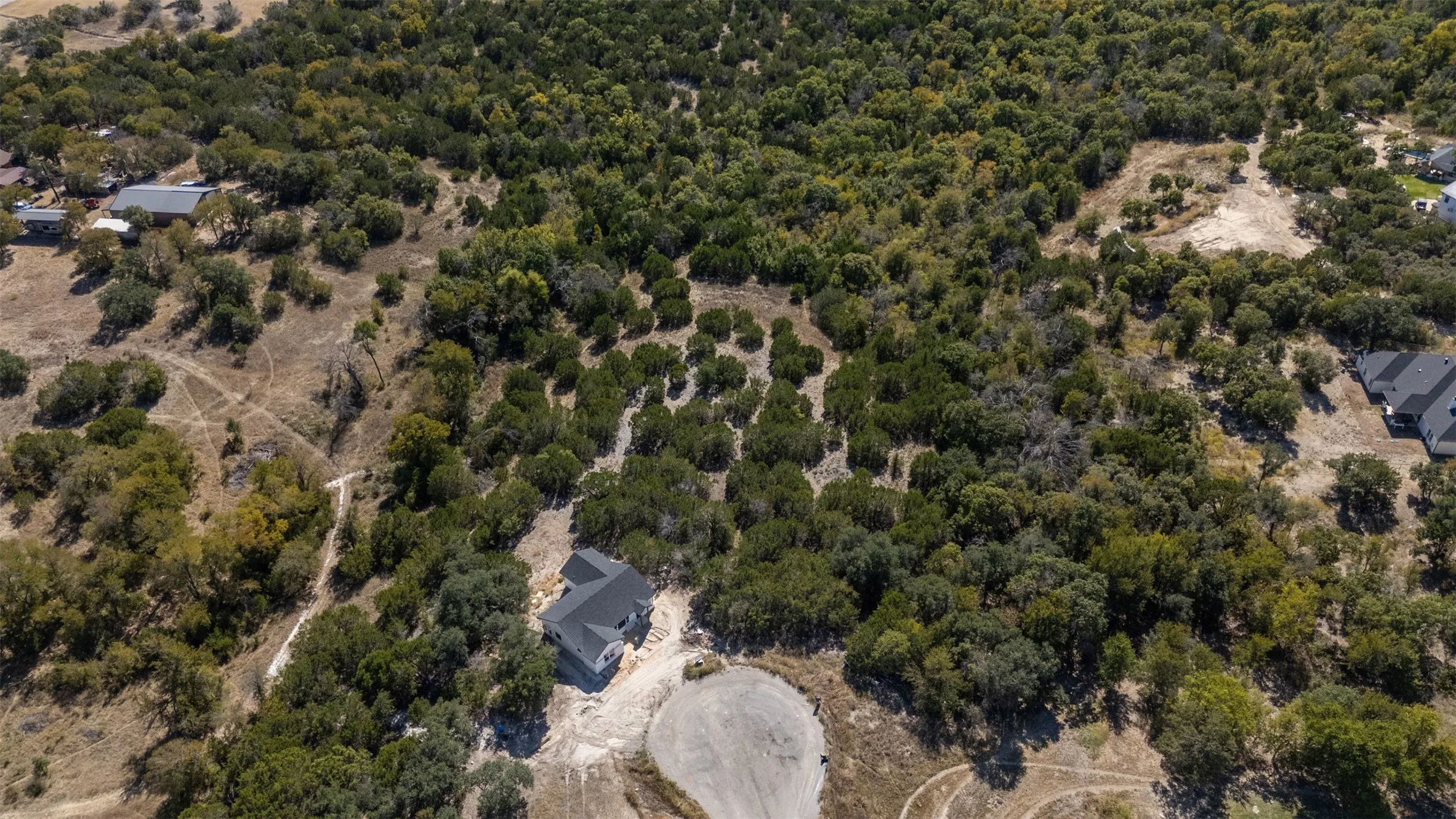 Aerial view of property's location