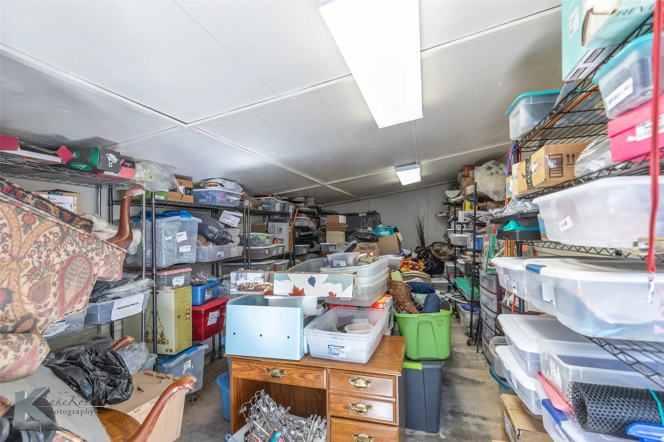 View of storage room