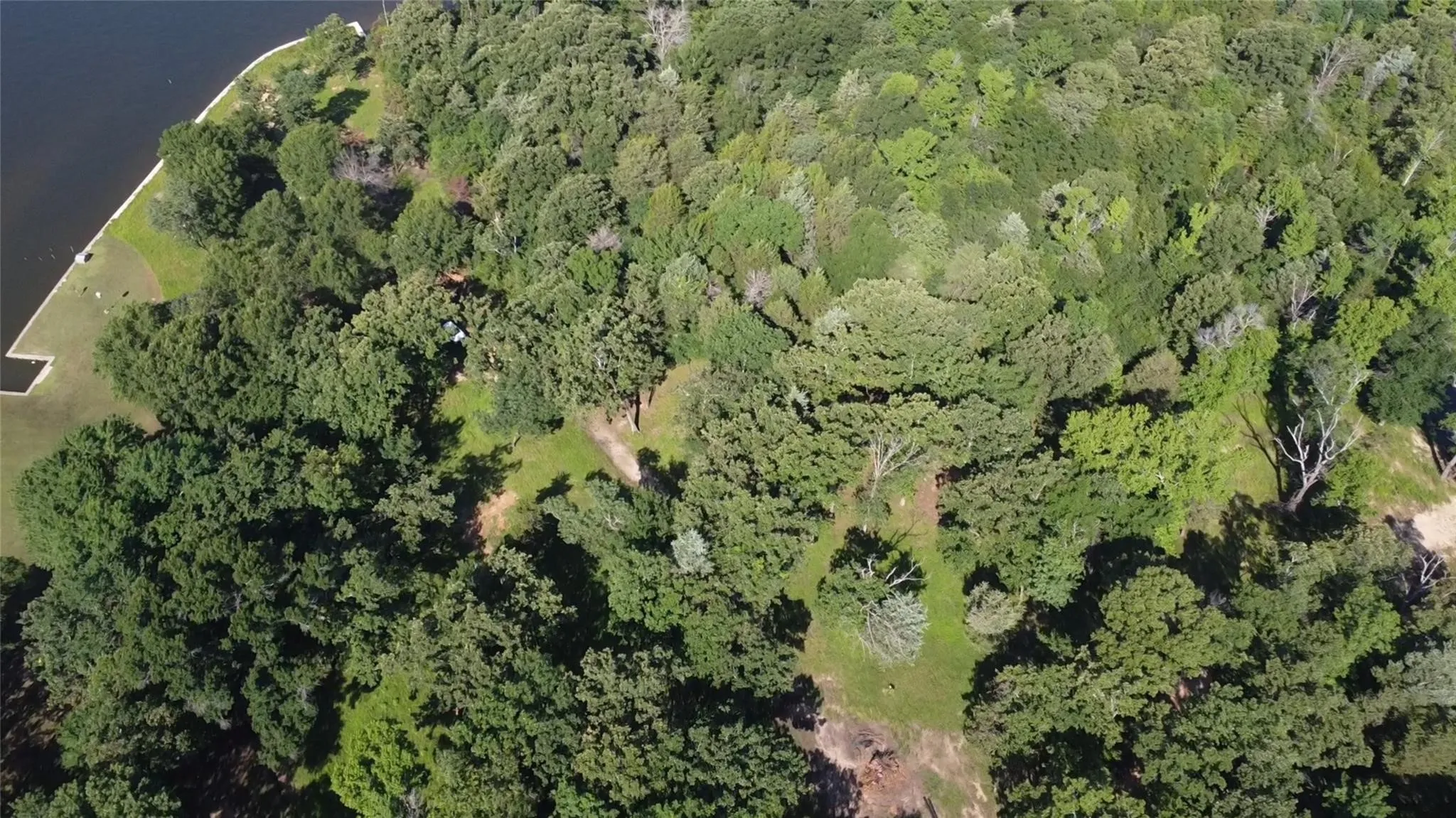 View of property location featuring a forest