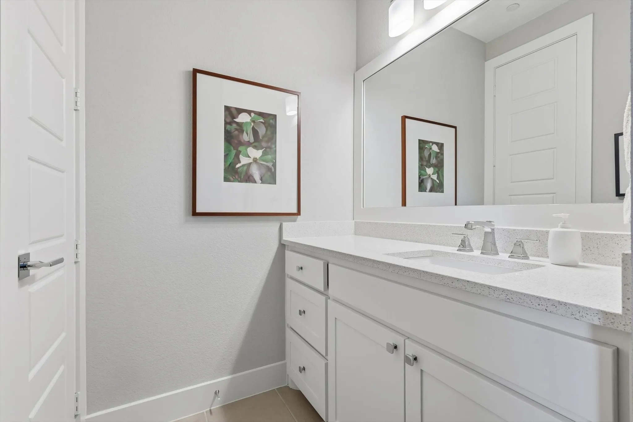 One of the sinks in the jack & jill bath connecting 2 of the secondary bedrooms.