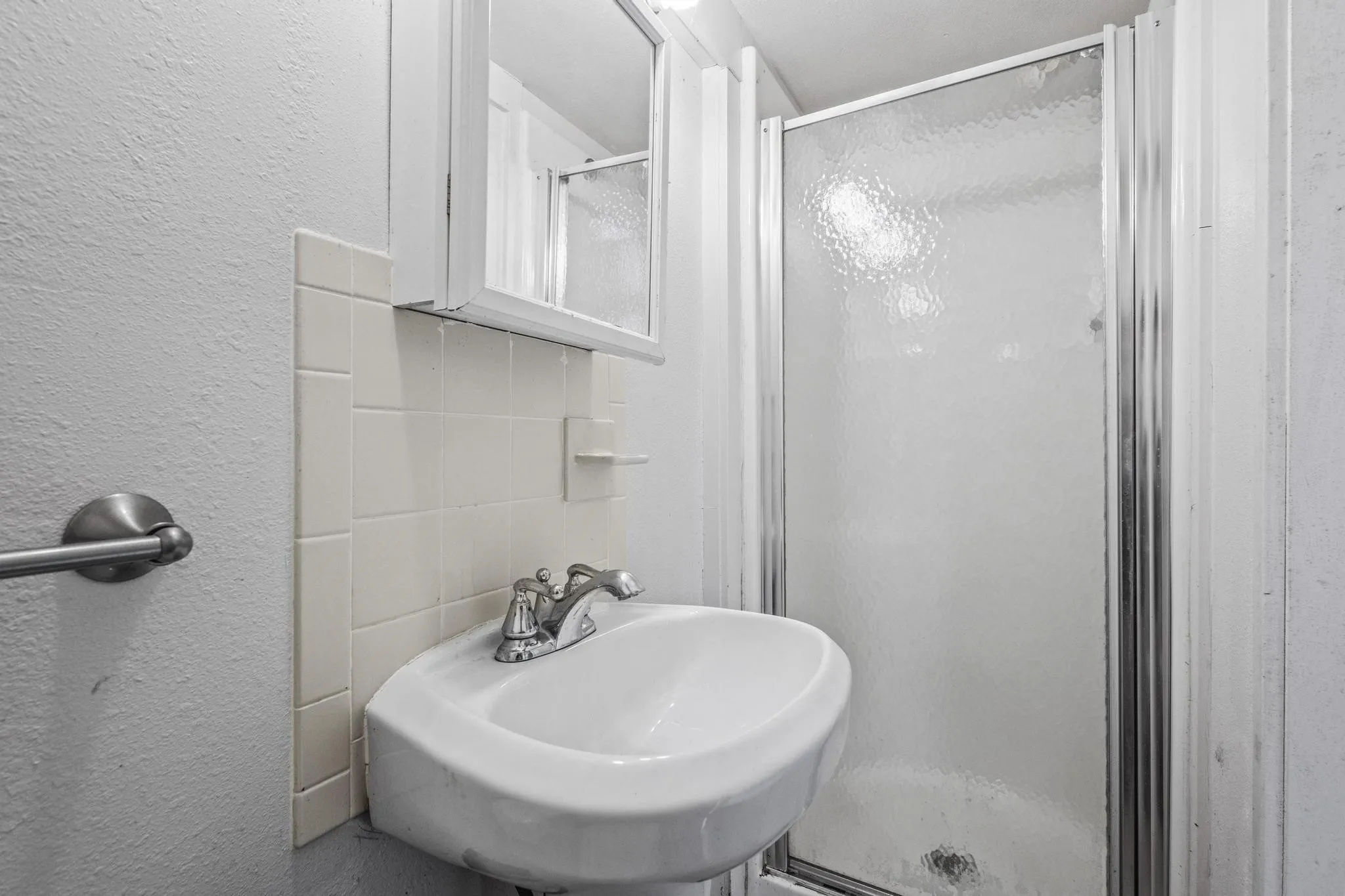 Shop bath has toilet, sink and shower