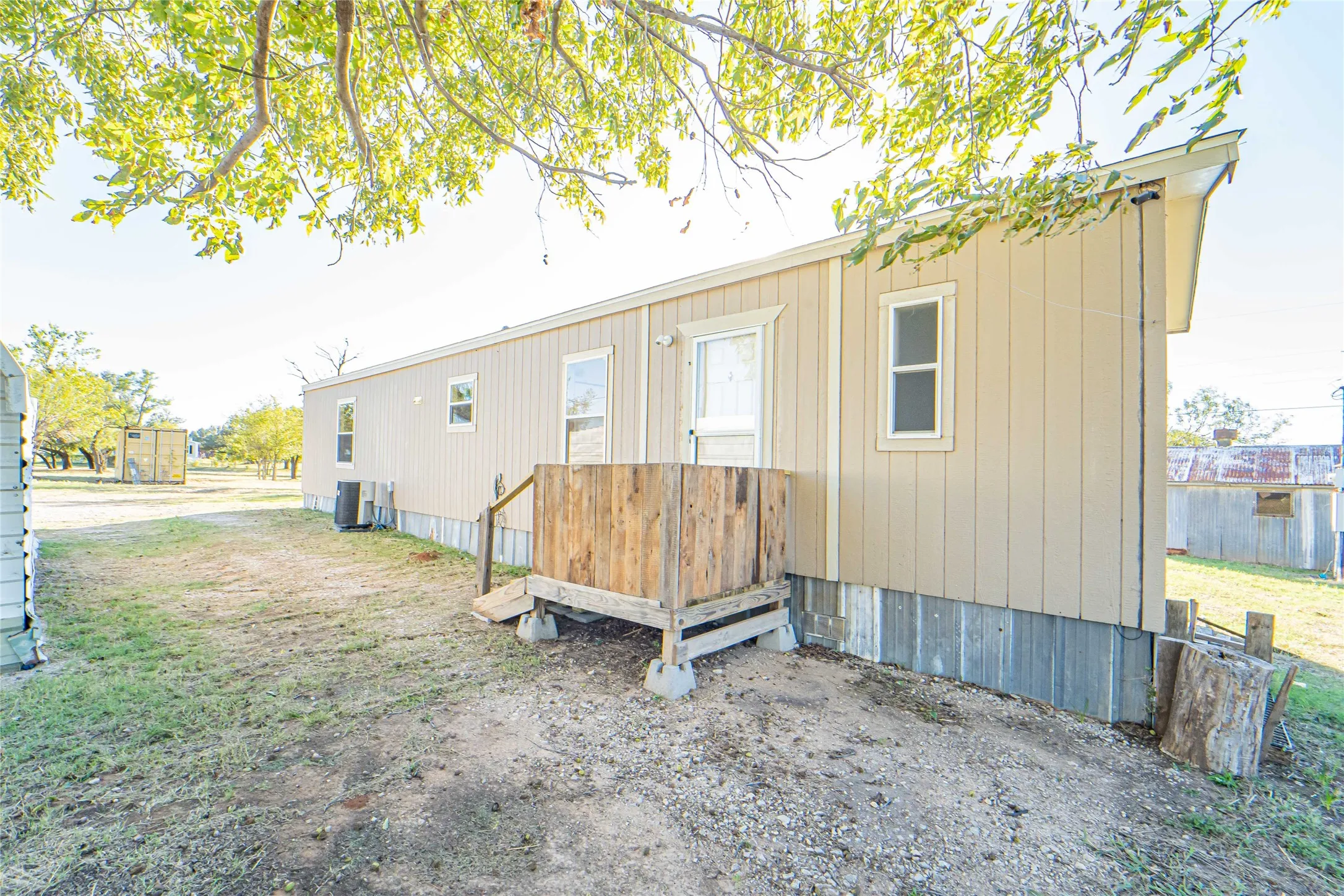 Back of property