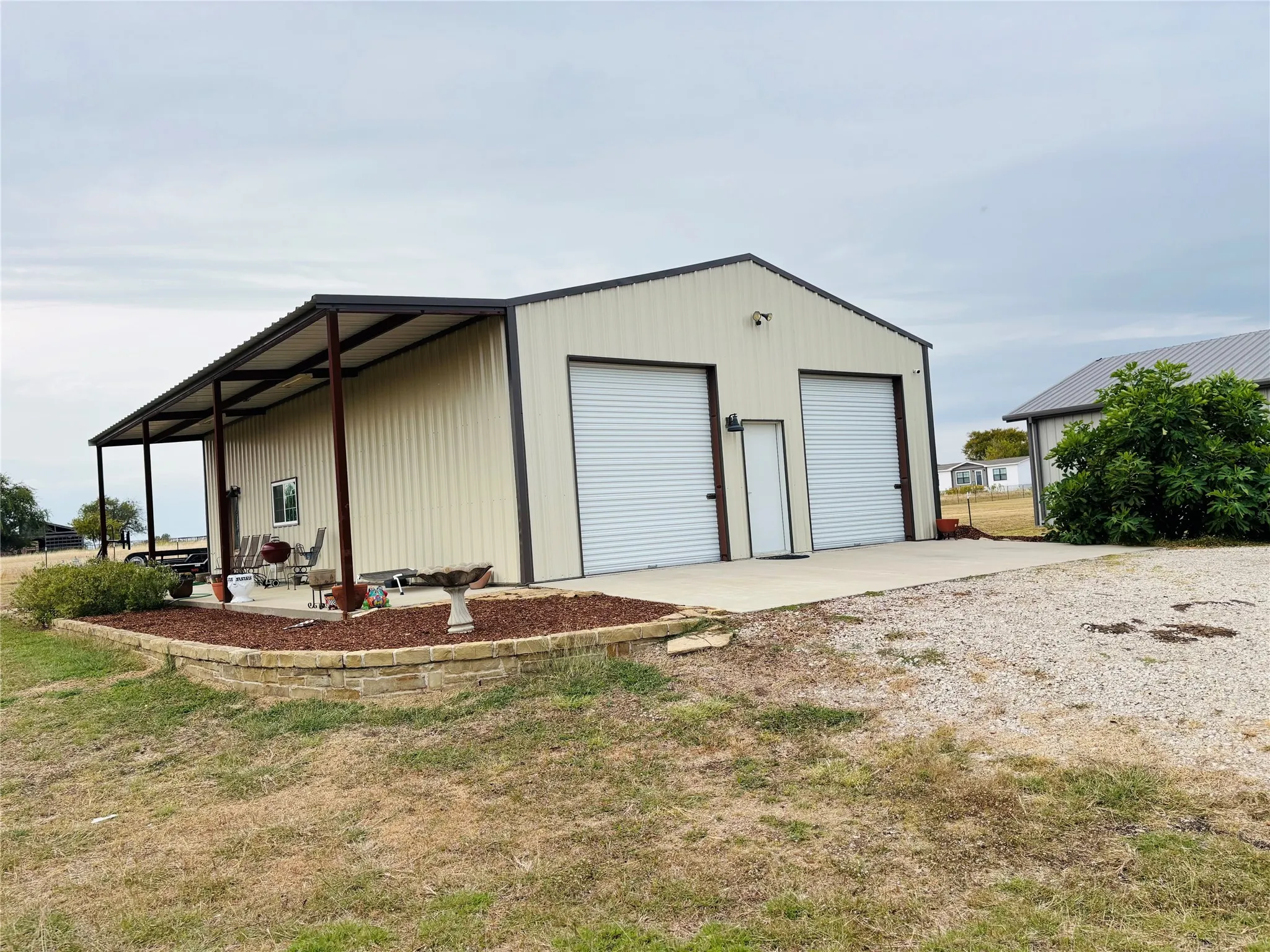 30 x 50 Workshop has Great Covered Porch area