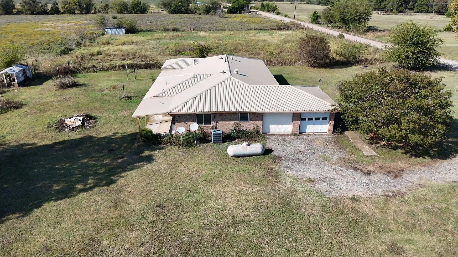 View from above of property