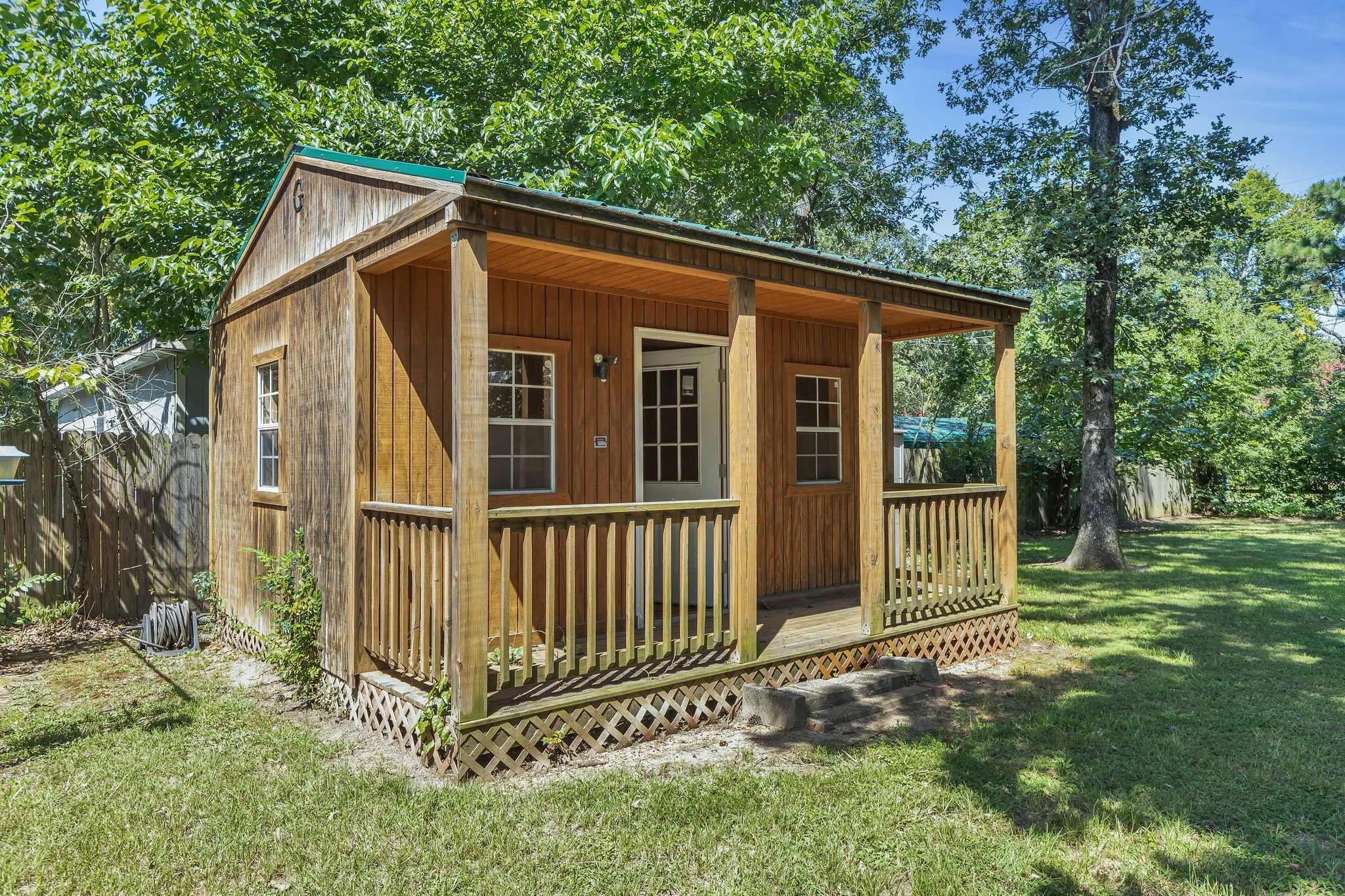 Outbuilding wired for electric