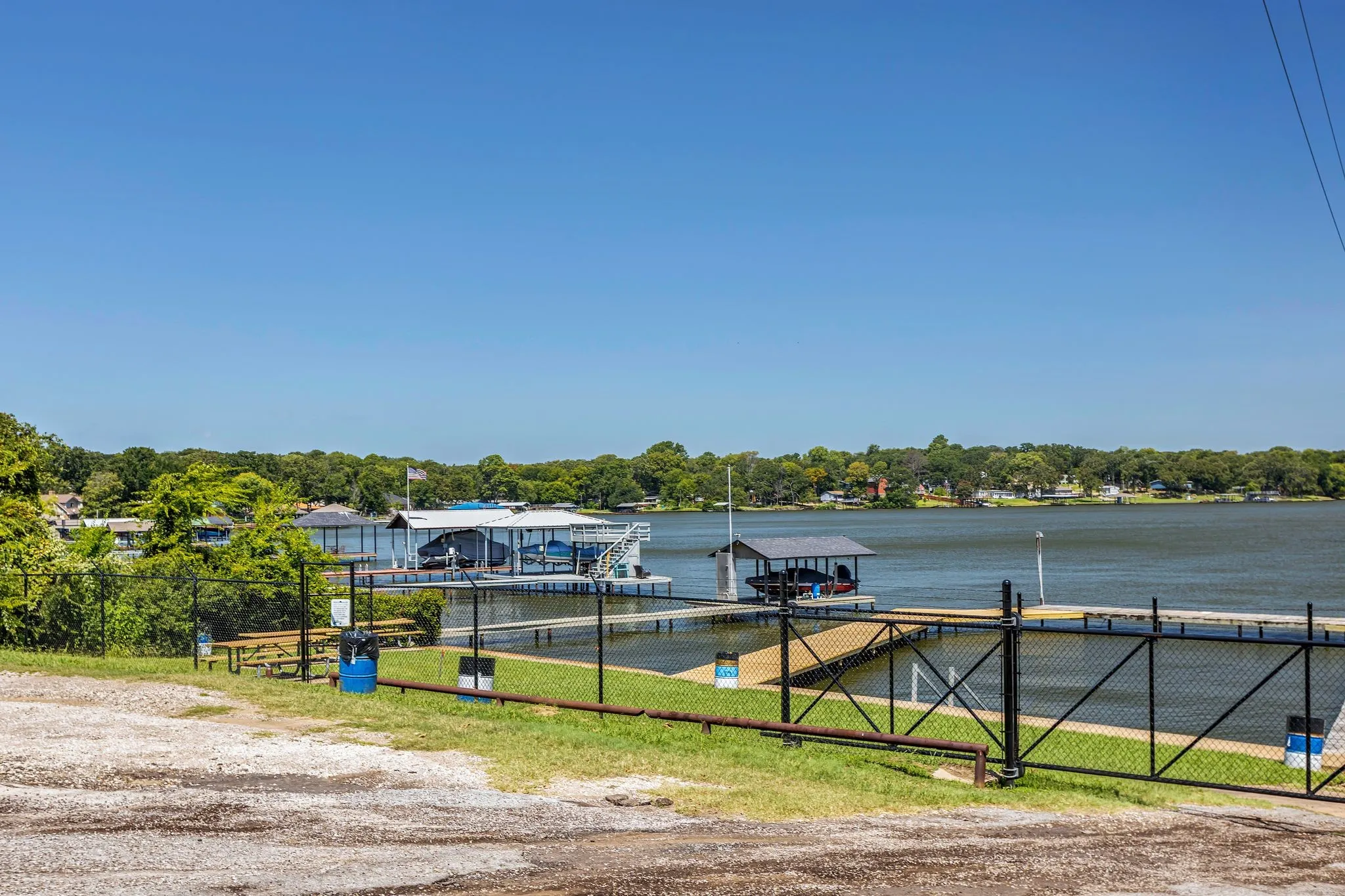 Cedar Creek Lake which is half a mile away