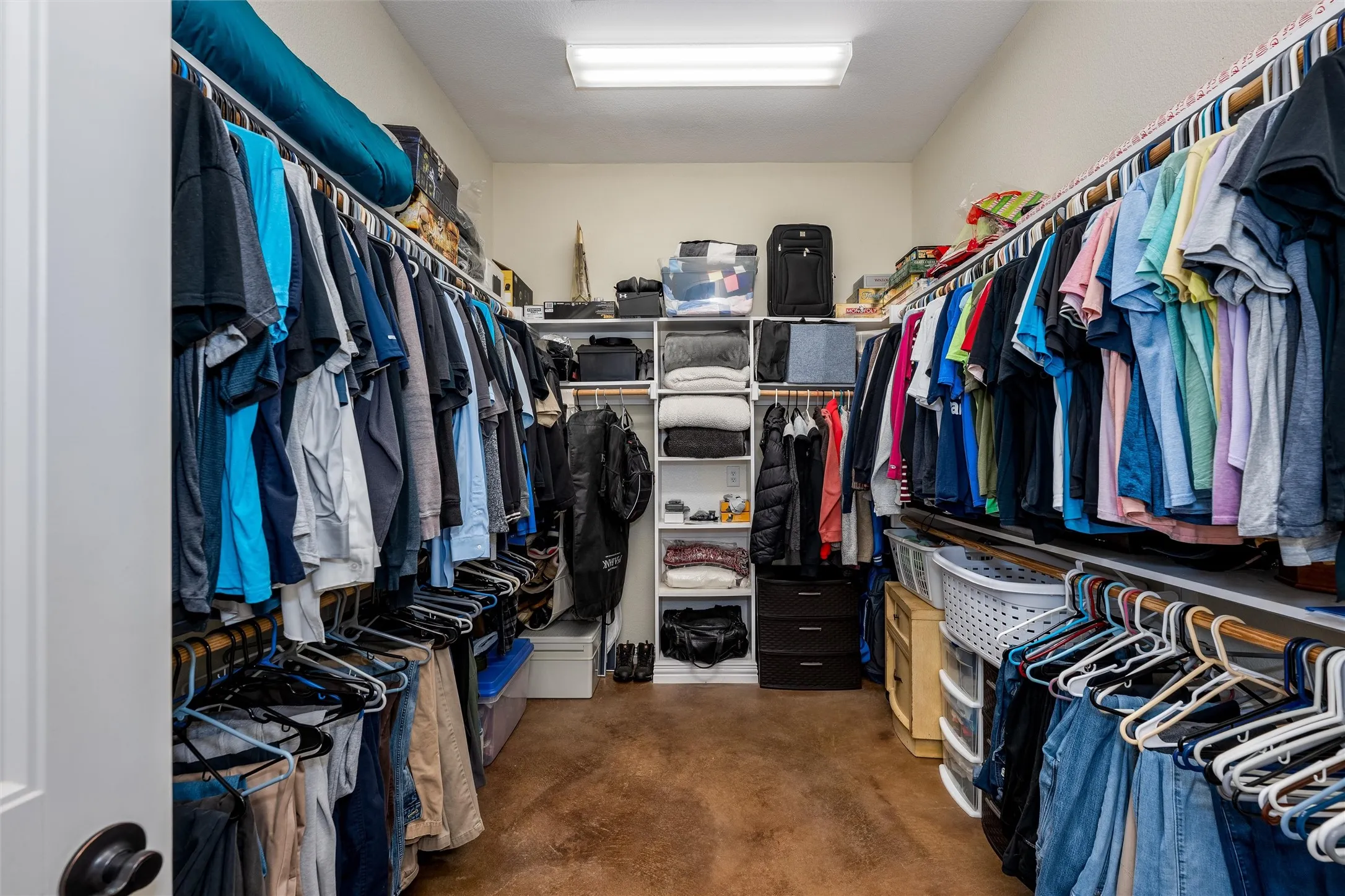 Master walk in closet