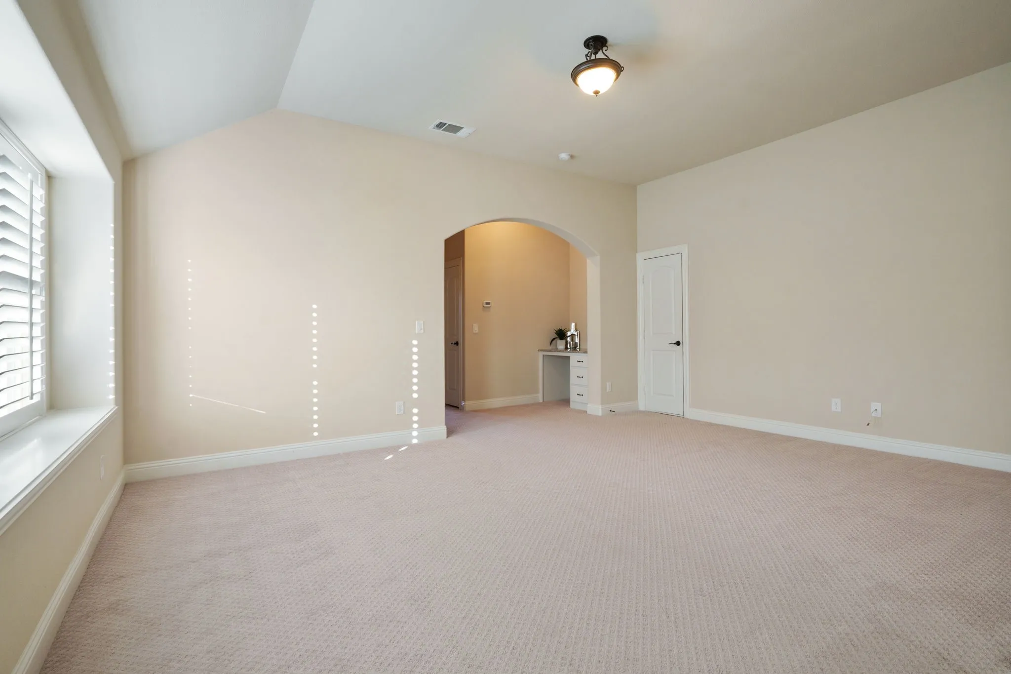 Upstairs Game Room with built in