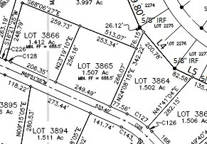 Map of parcels