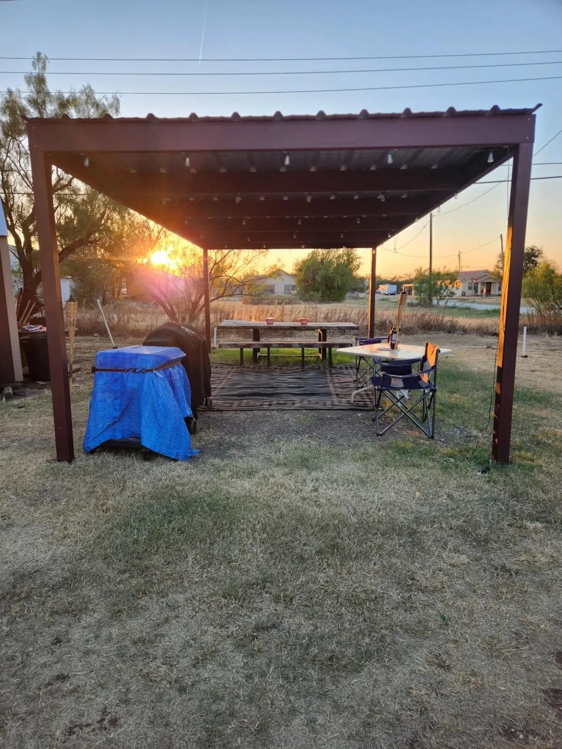 Or enjoy the sunset while sipping some warm tea
