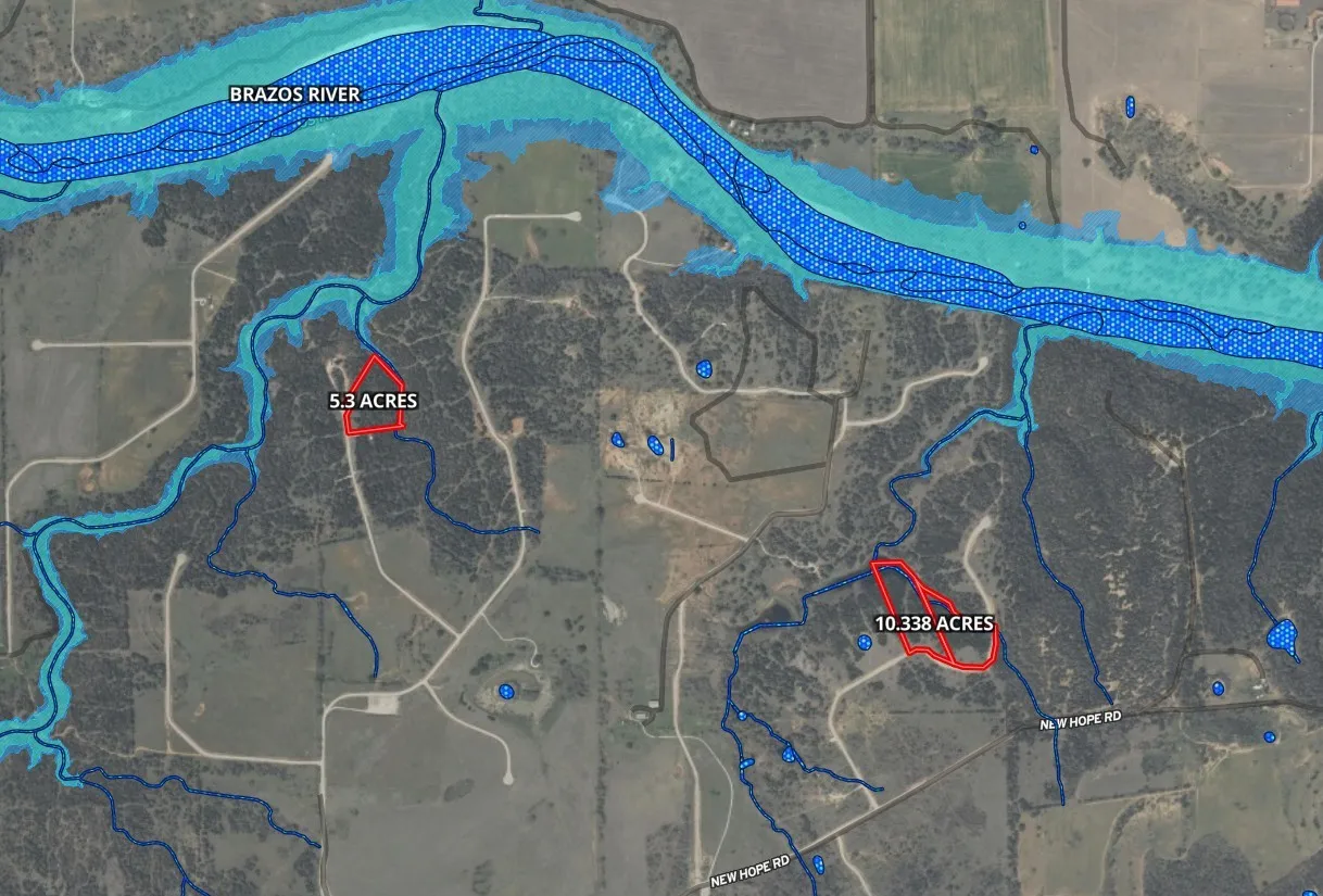 Map / location with property boundaries highlighted