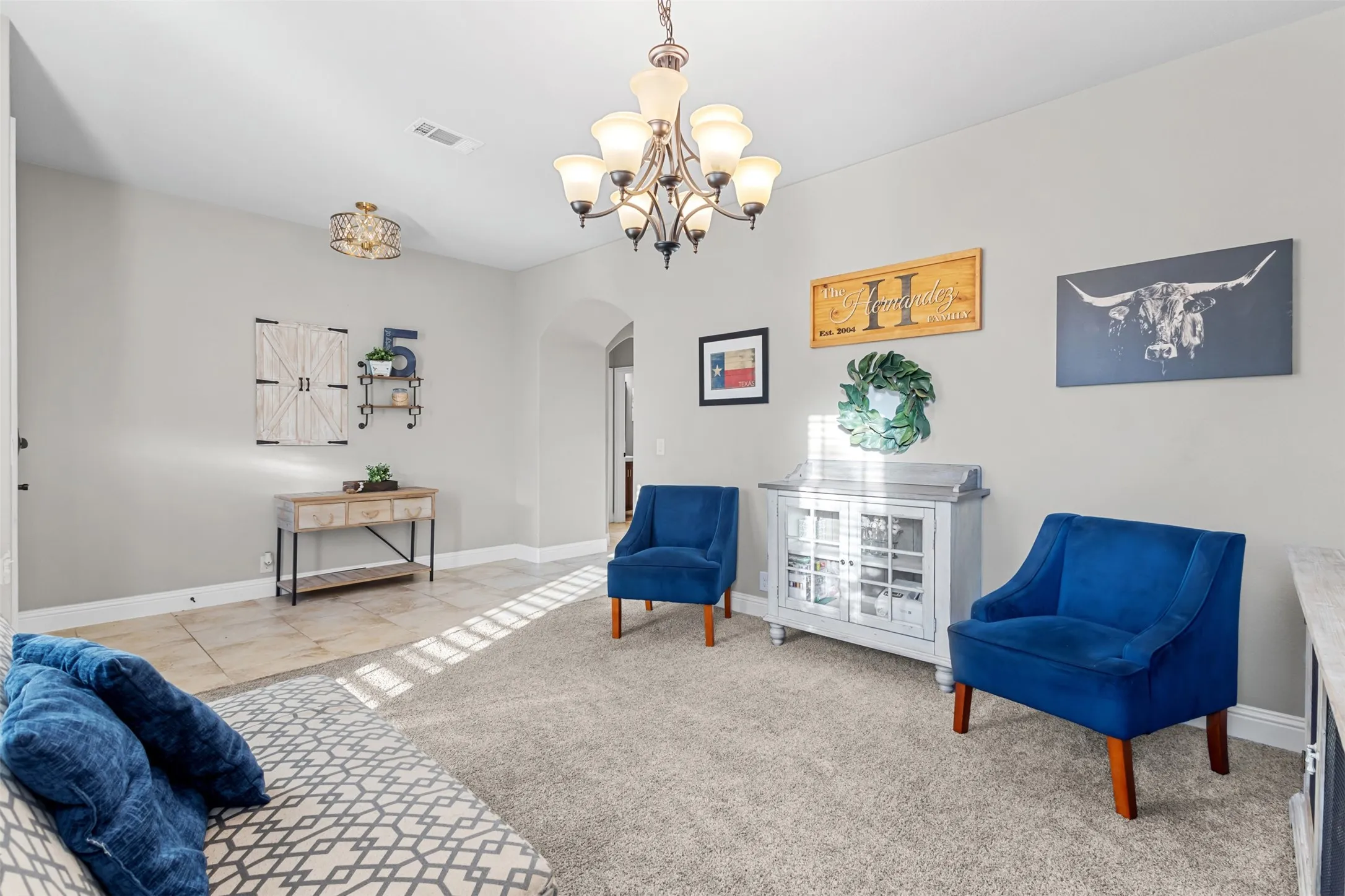 Flexible space for formal living, office, home gym, and more!