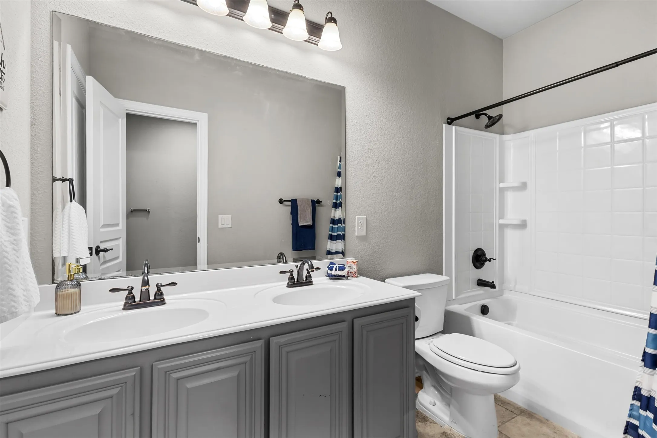Modern and upgraded secondary bathrooms