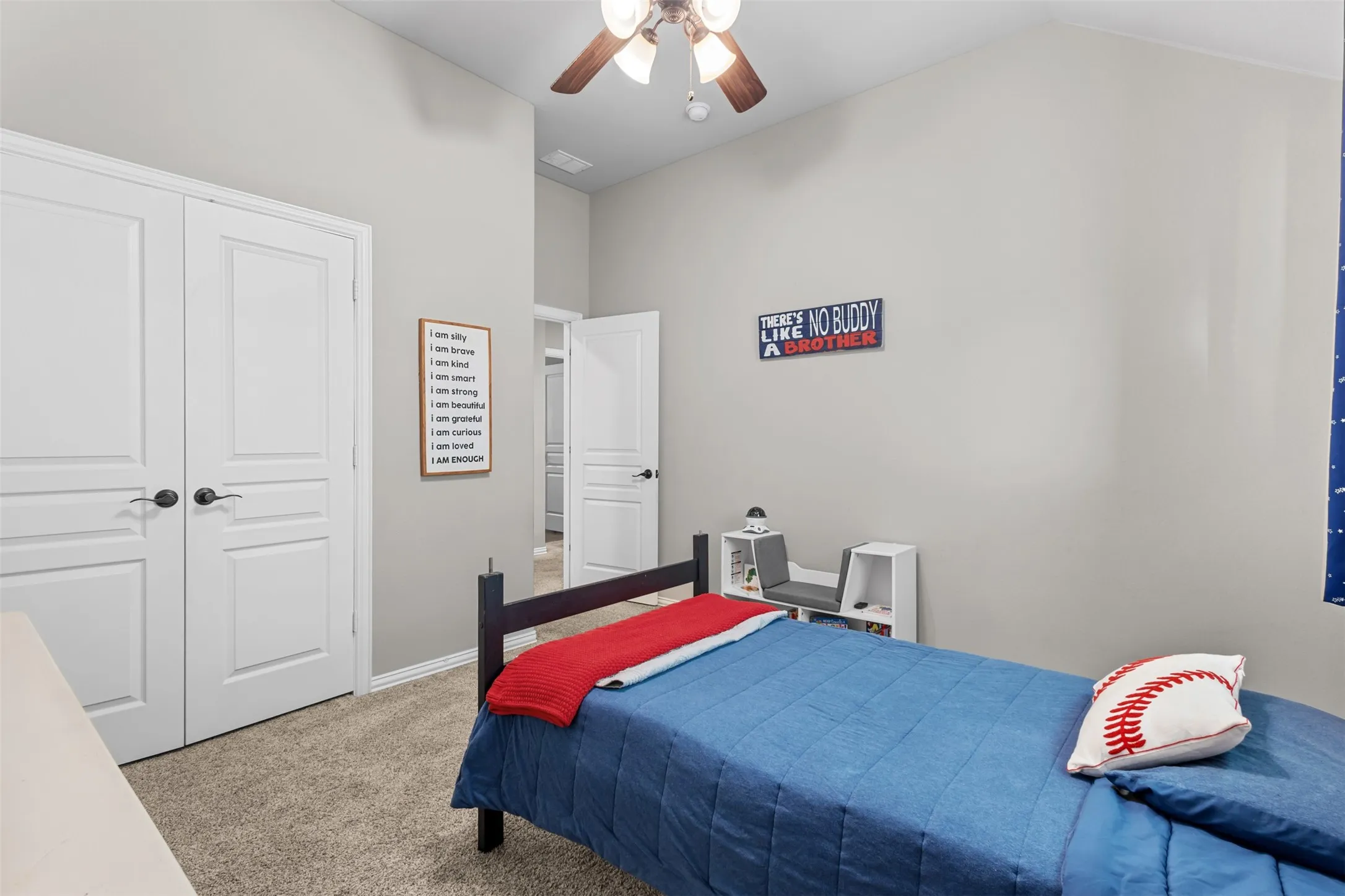 Spacious secondary bedrooms