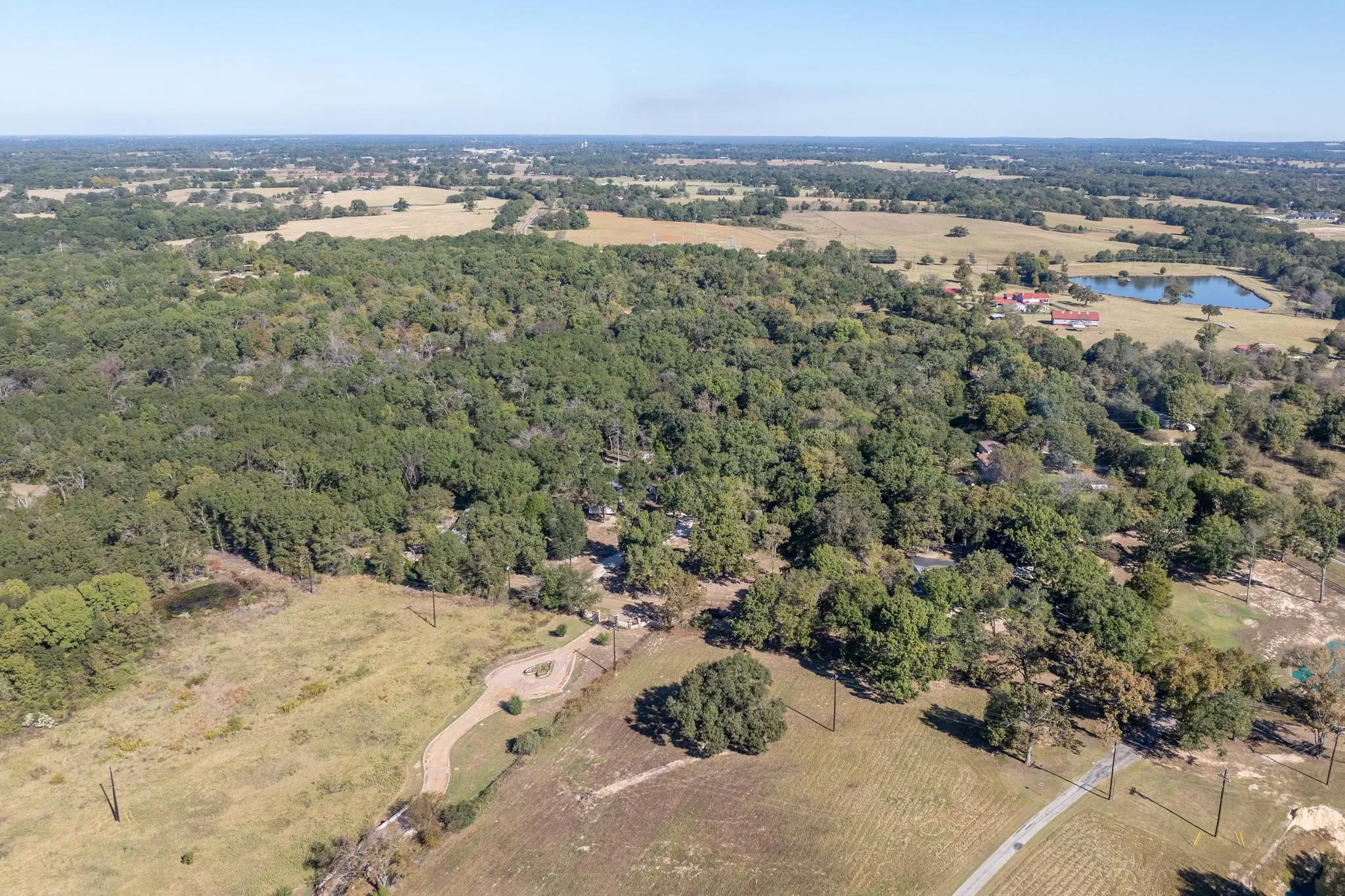 Aerial view of property's location
