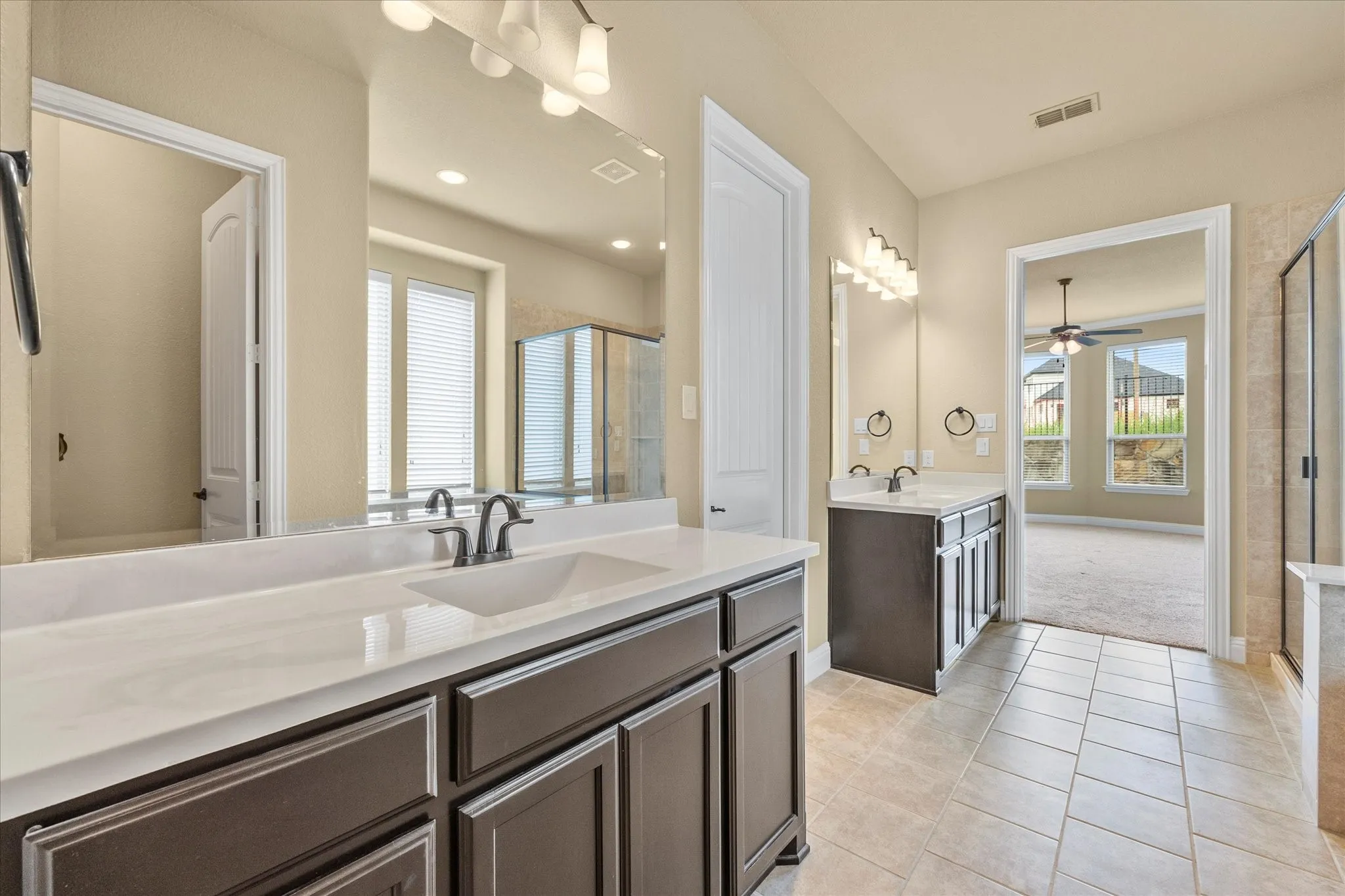Master bath includes expansive walk in closet