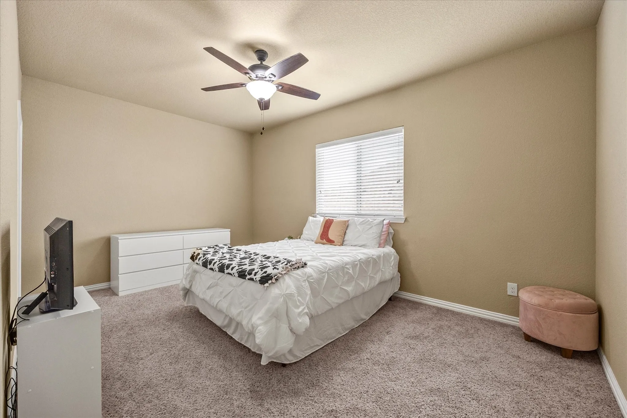 Auxiliary bedroom includes spacious closet.