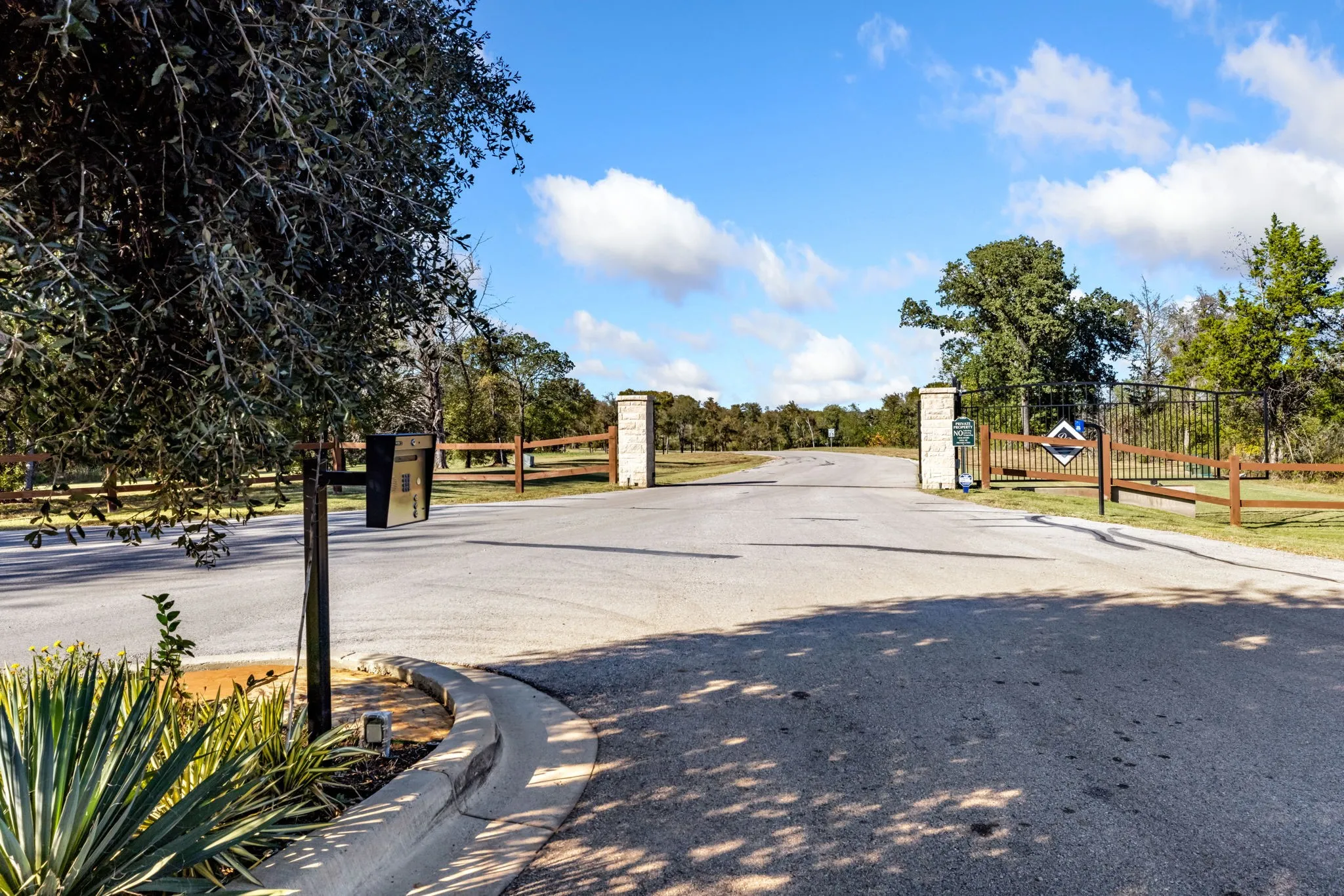 Gated front entrance