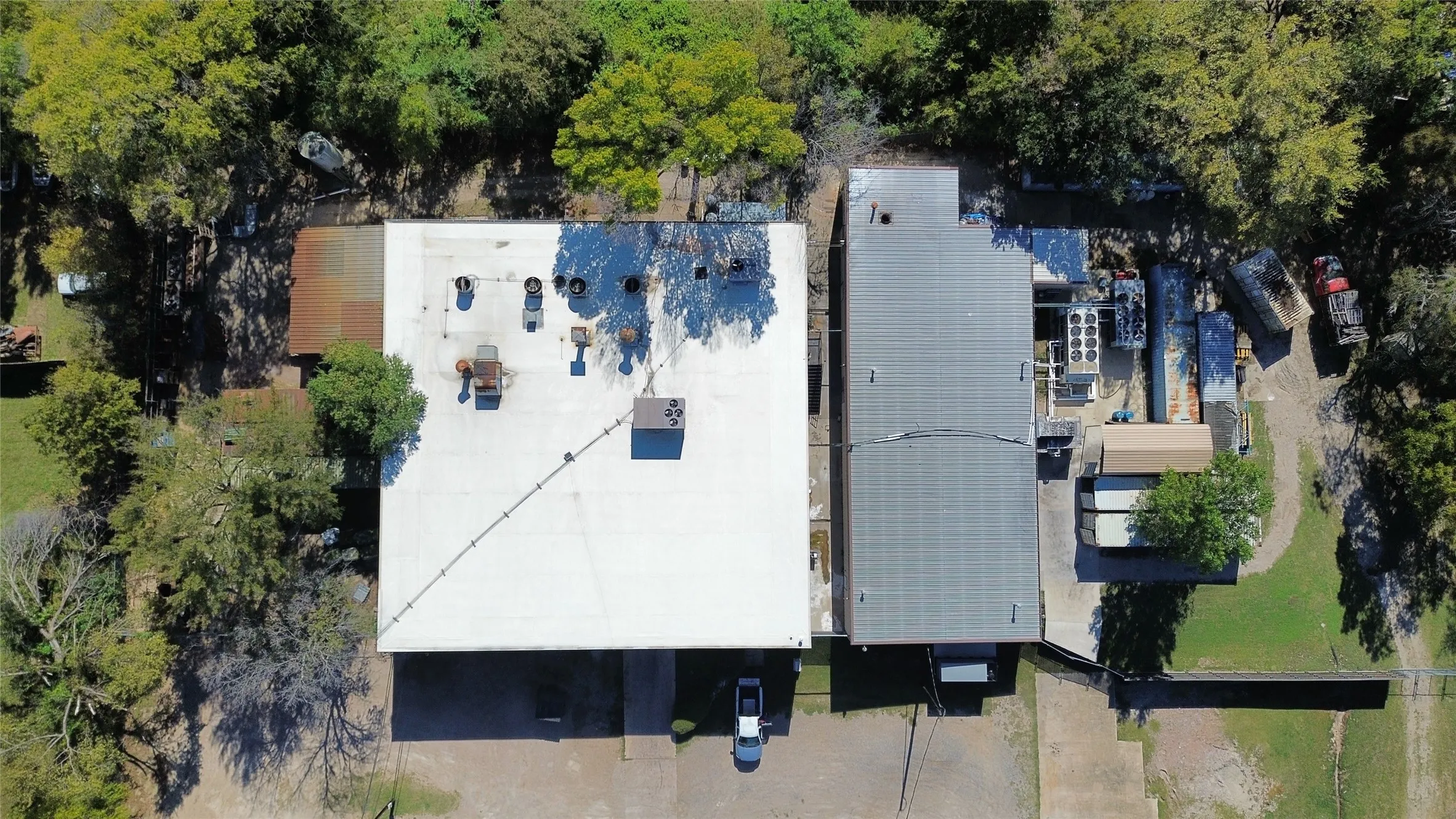View from above of property