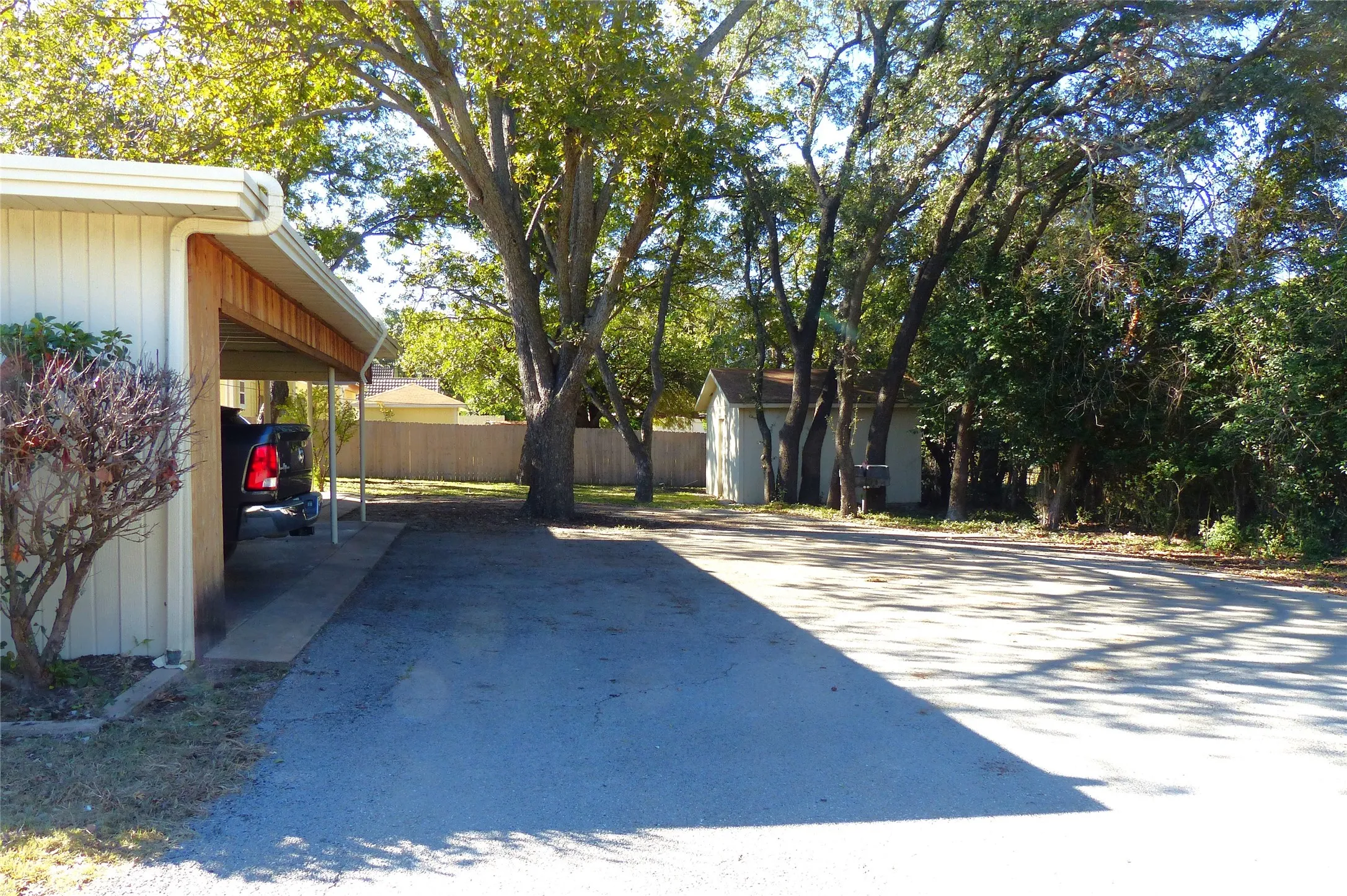 View of patio / terrace with a storage shed