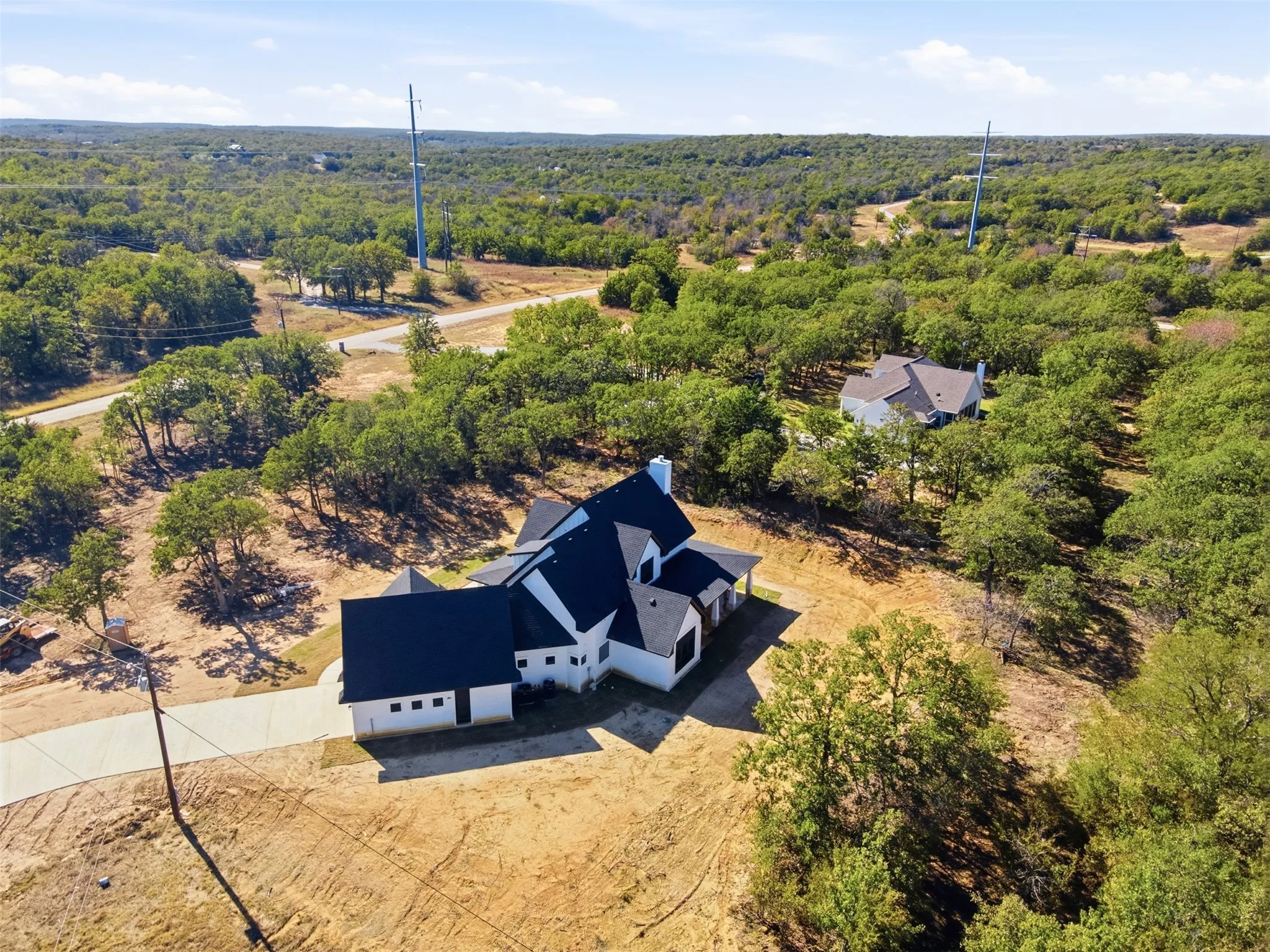 Aerial view of property and surrounding area