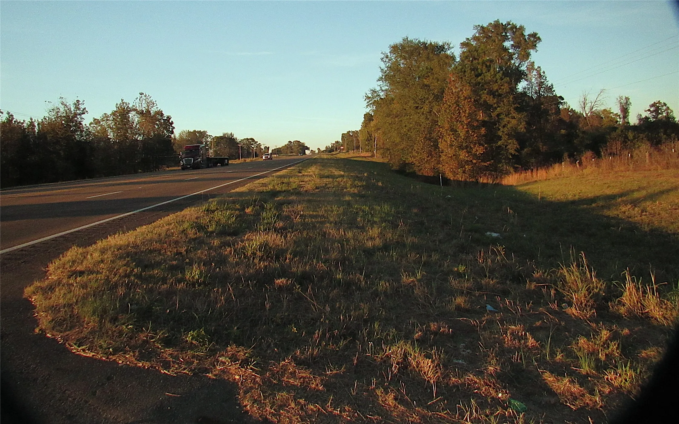 facing north on Hwy 271