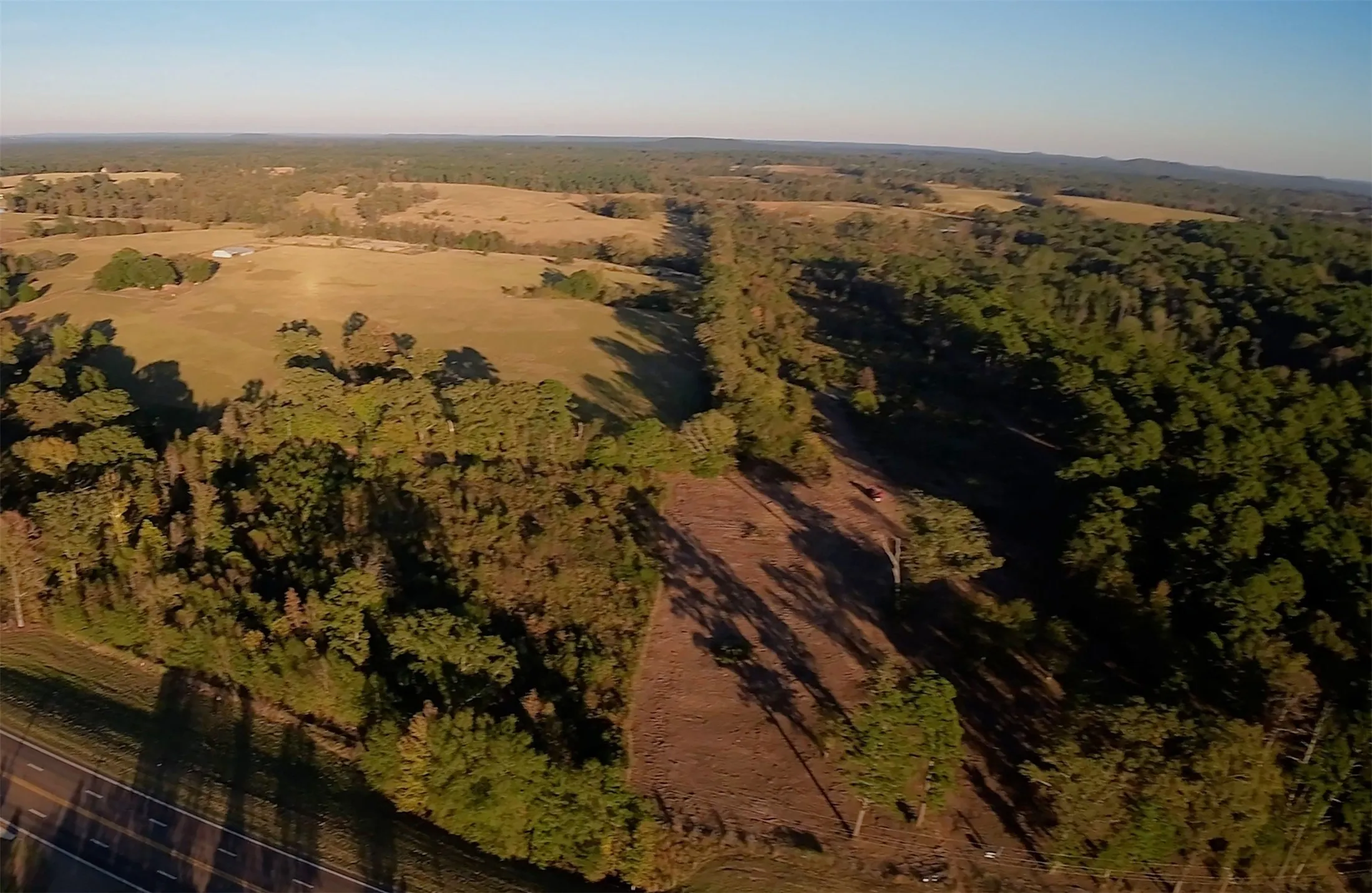 Recent clearing of much of the hill and hilltop for