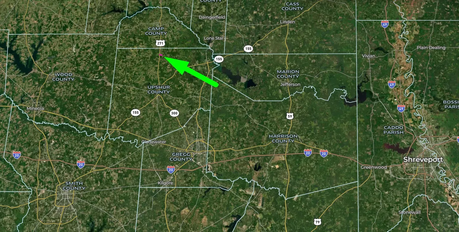 under 1 hr from Tyler and Longview