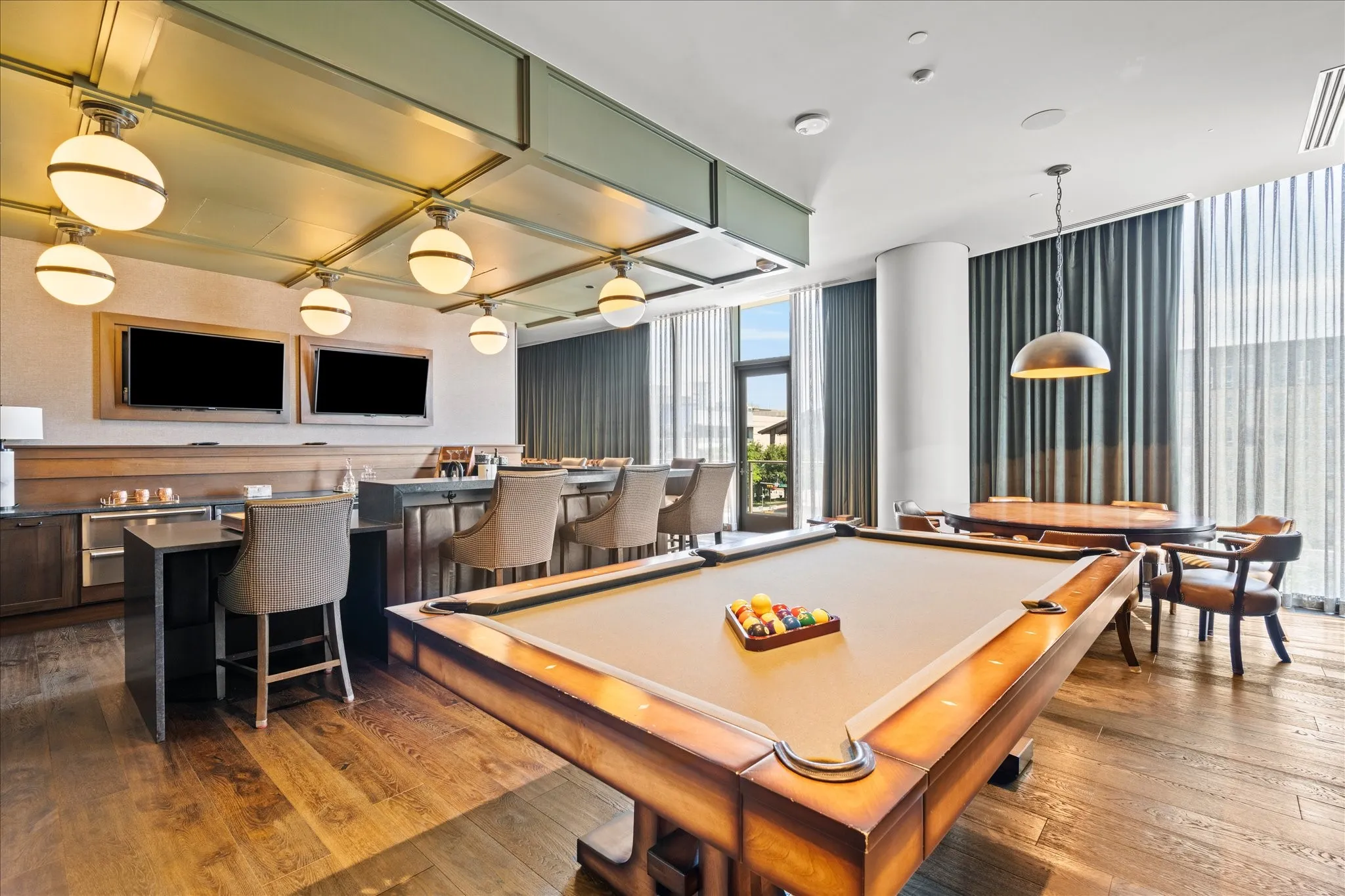Bar and Billiards table