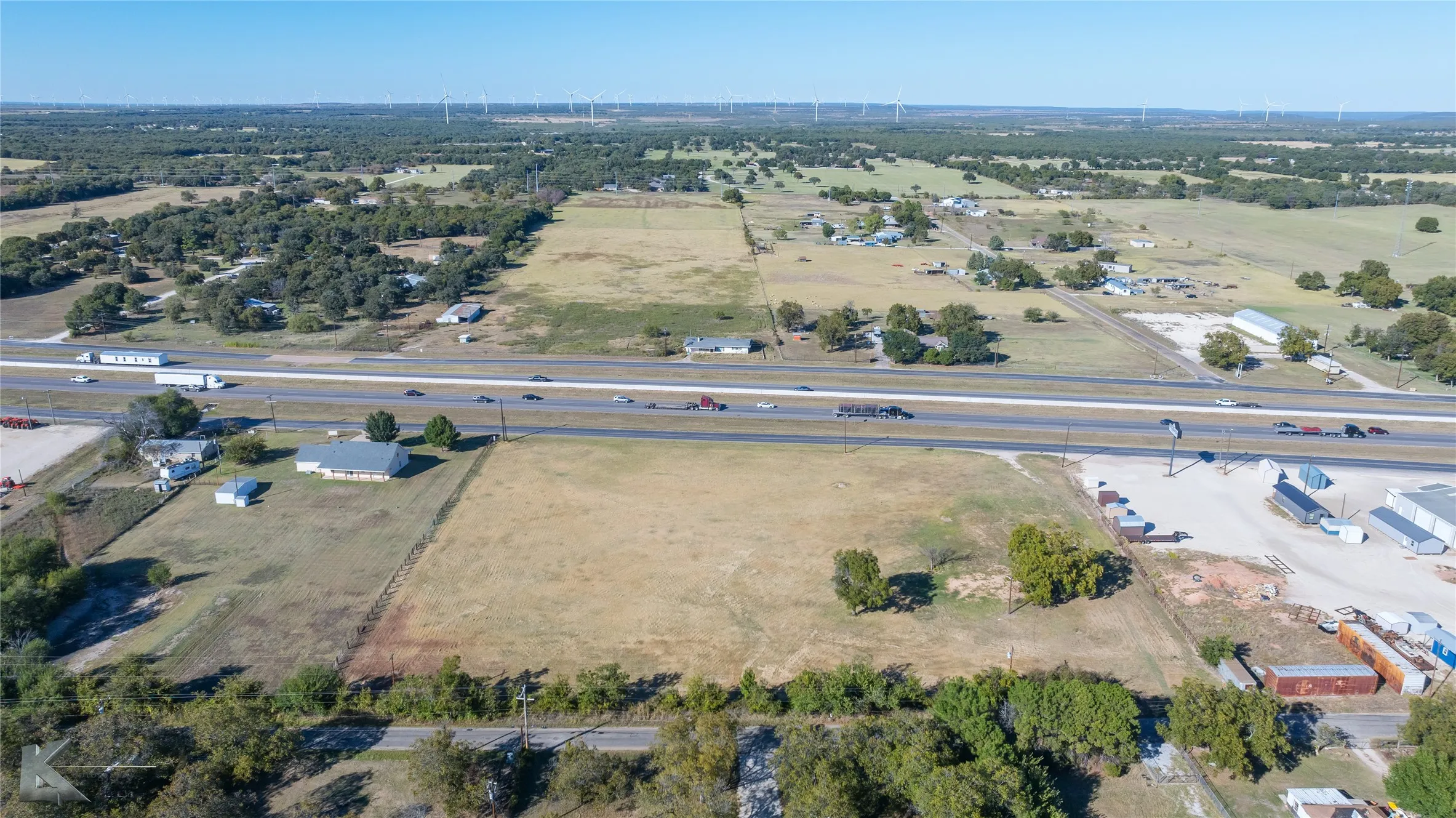 Aerial view of property and surrounding area