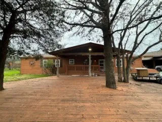 View of front of property featuring a porch