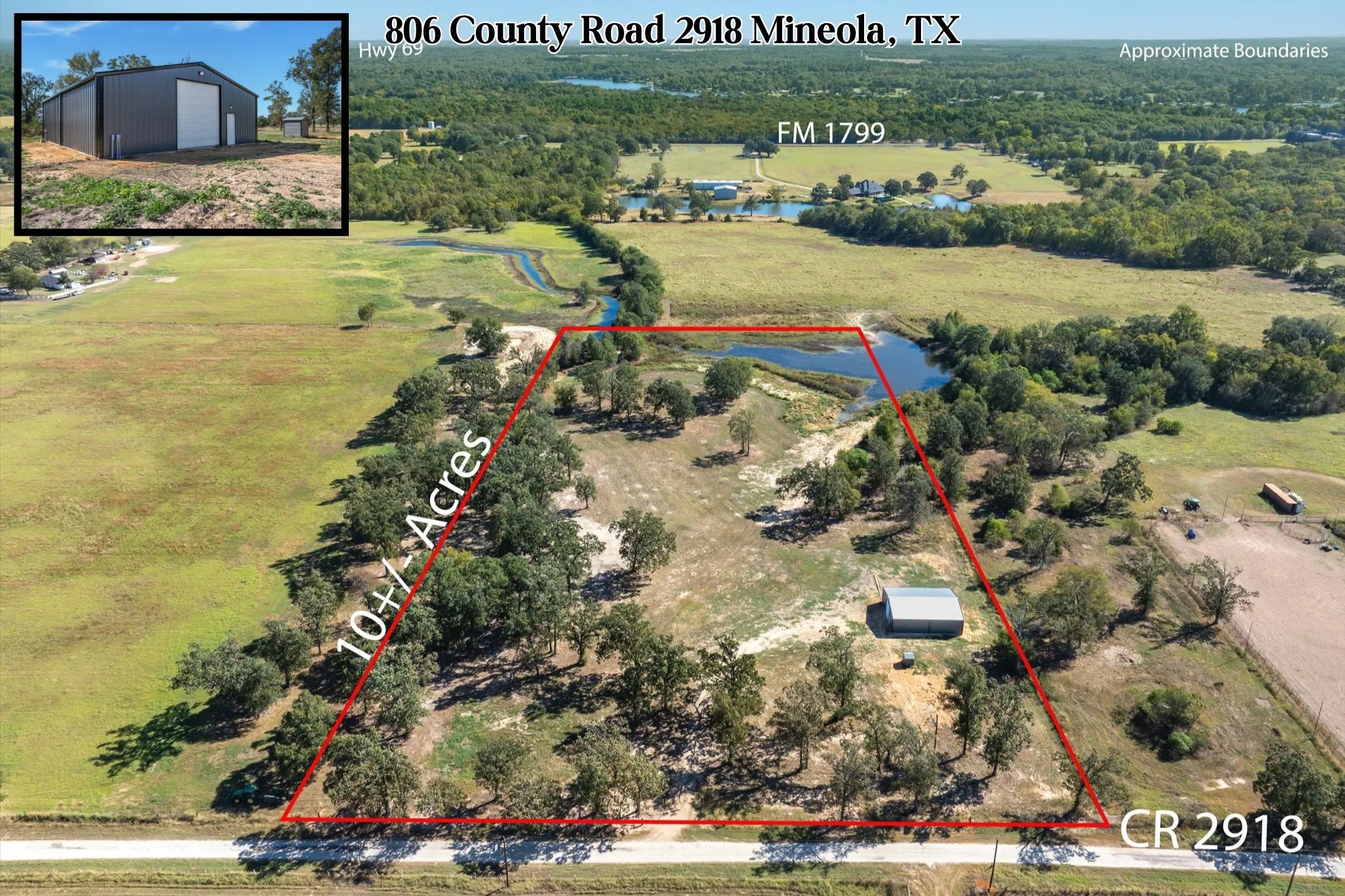 Retail For Sale in Wood County , 806 County Road 2918, Mineola, Texas 75410, 0, 0, Garage spaces, 0 Sqft, built in 2025, mls#21095593, Real Estate Agent in Mineola, Homes For Sale in Wood county, Homes For Sale in Mineola, Realtor in Mineola Texas, Real Estate Brokerage Independent Realty Texas, Luminita Cordes Realtor