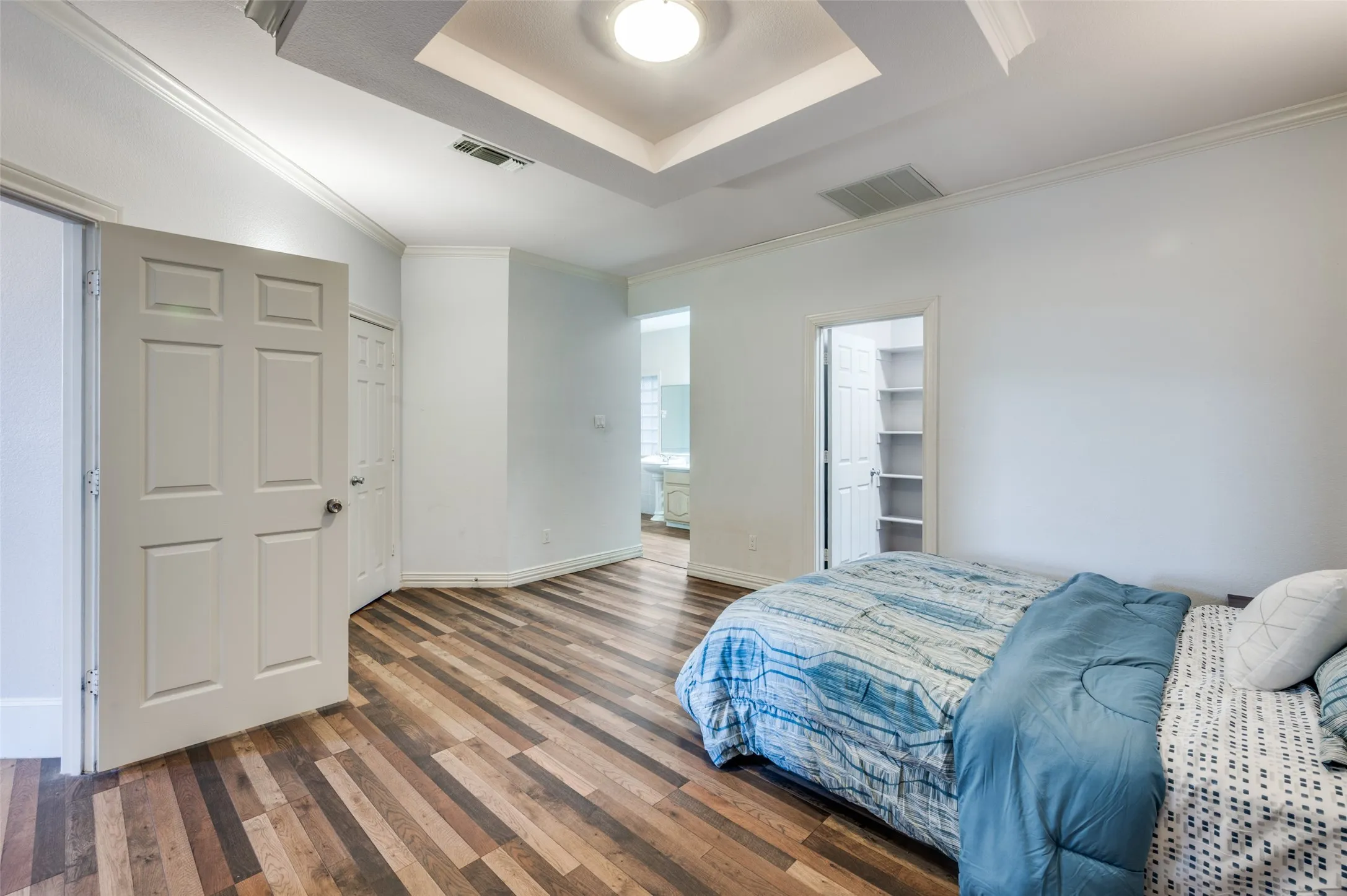Such a spacious primary bedroom on the first floor!
