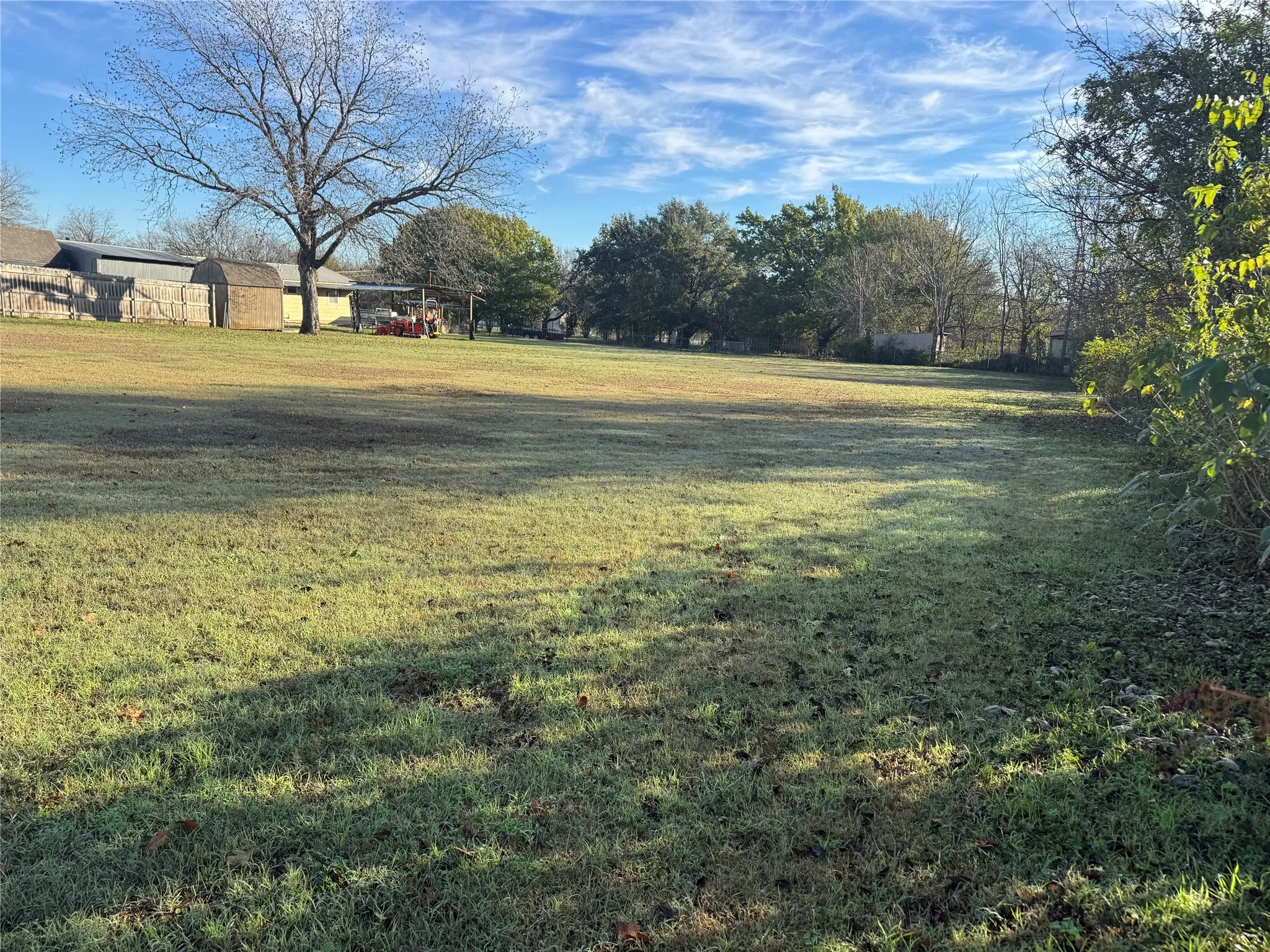 View of green lawn