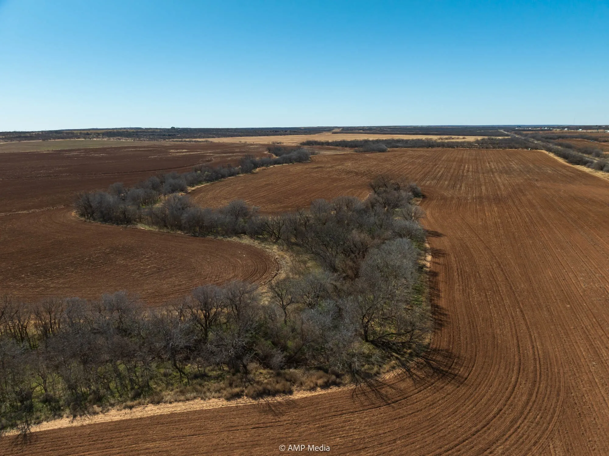 Aerial view of property's location with rural landscape