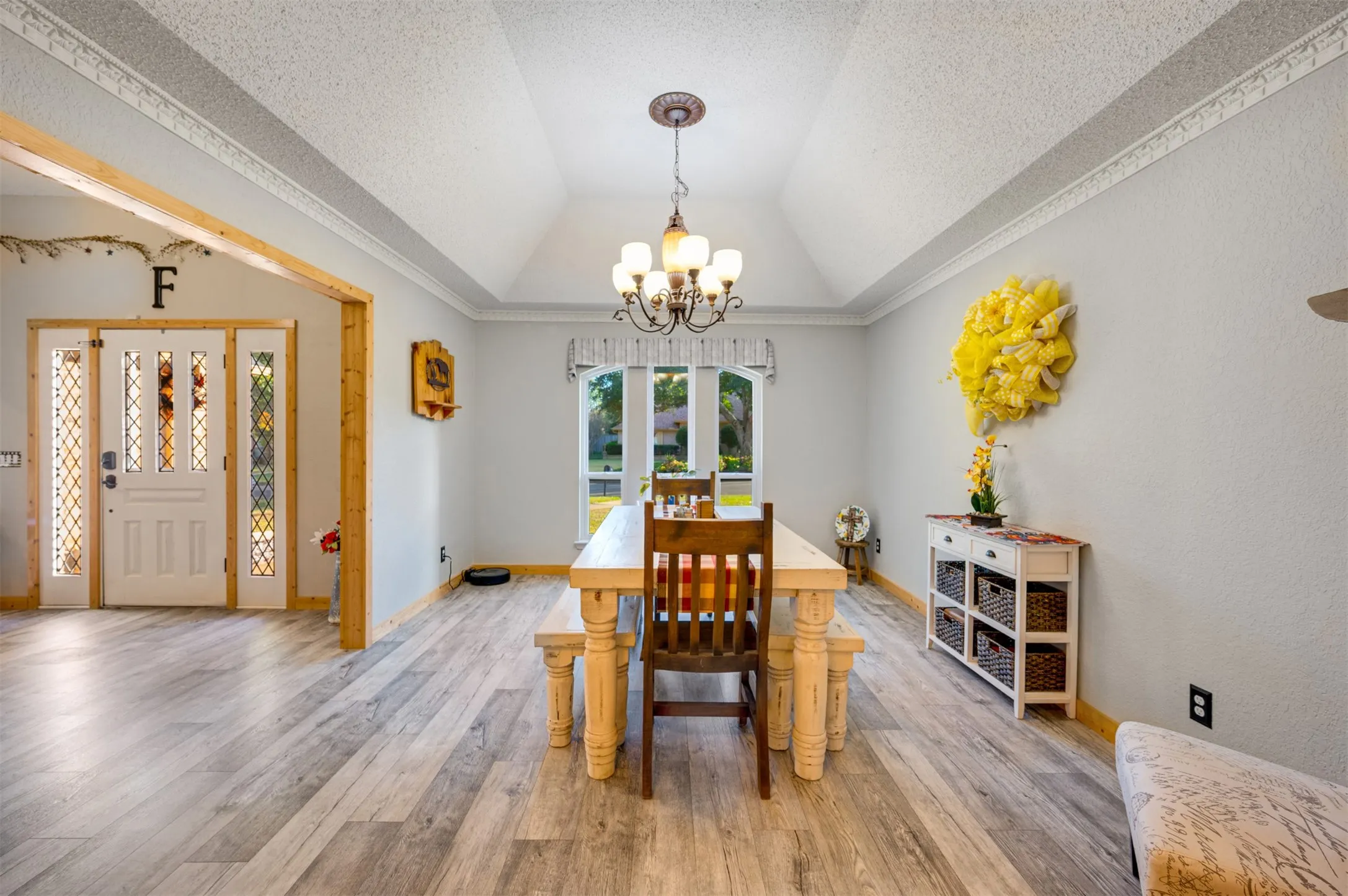 View of Dining room from kitchen entrance