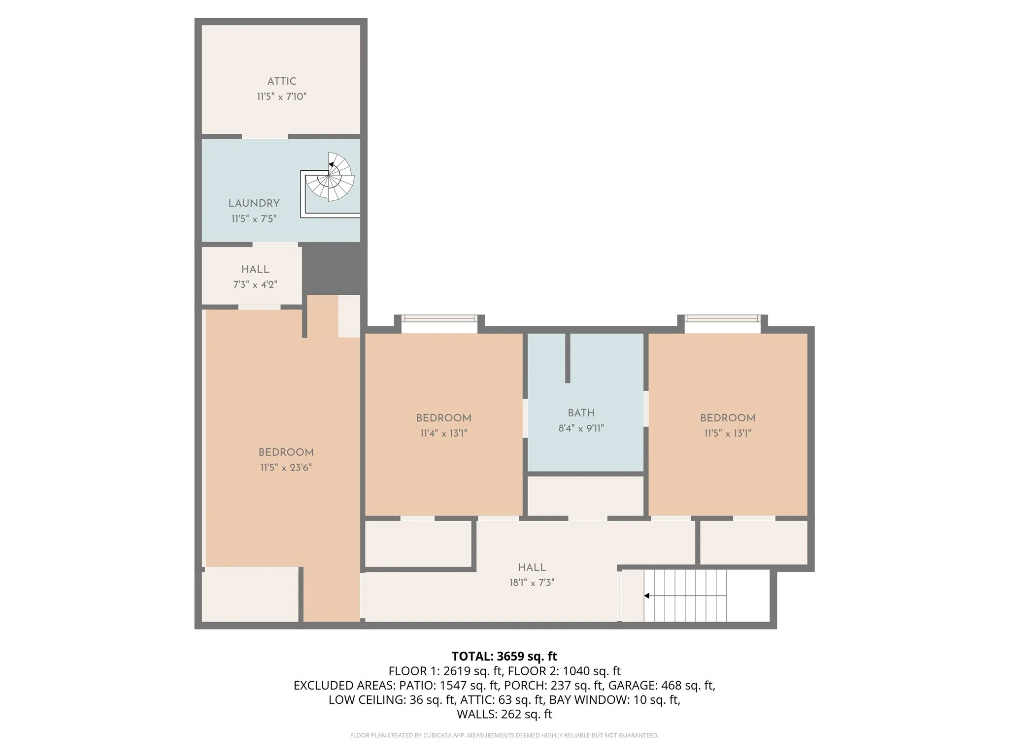 Second floor layout