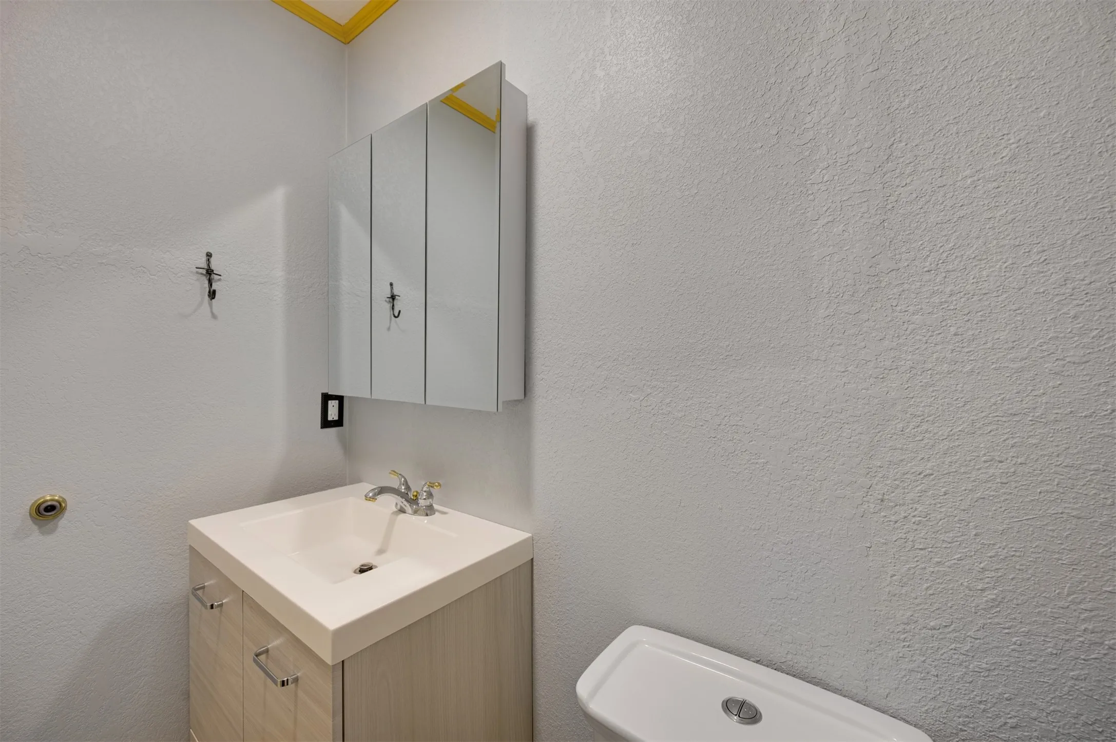 Half bath off aux kitchen