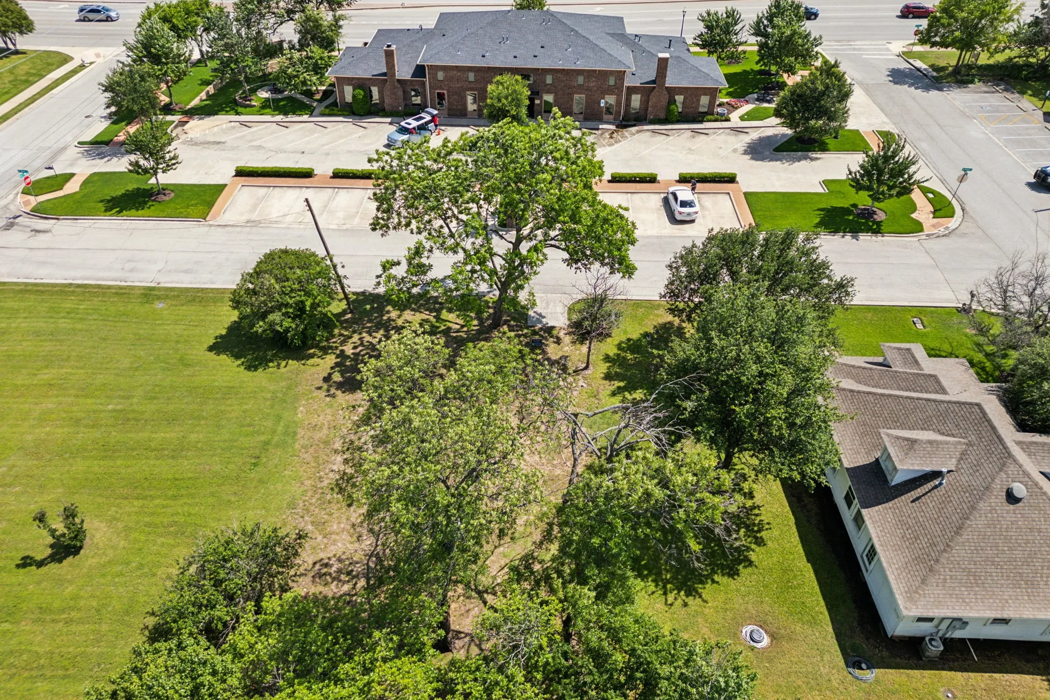 View from above of property