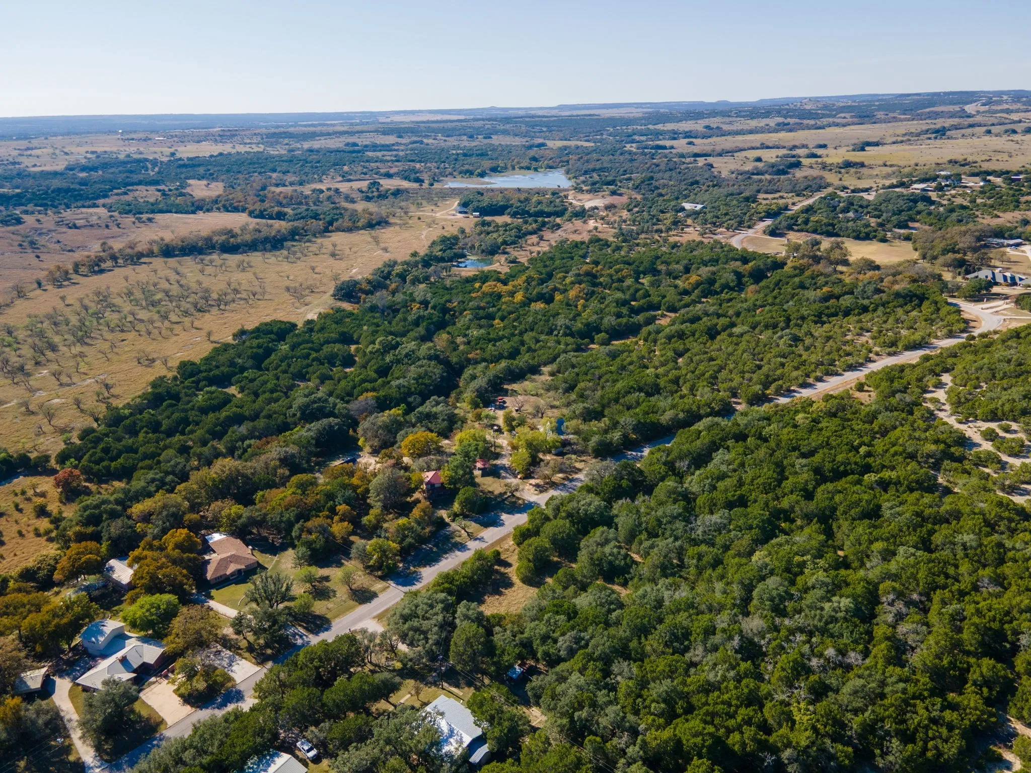 Aerial view of property's location