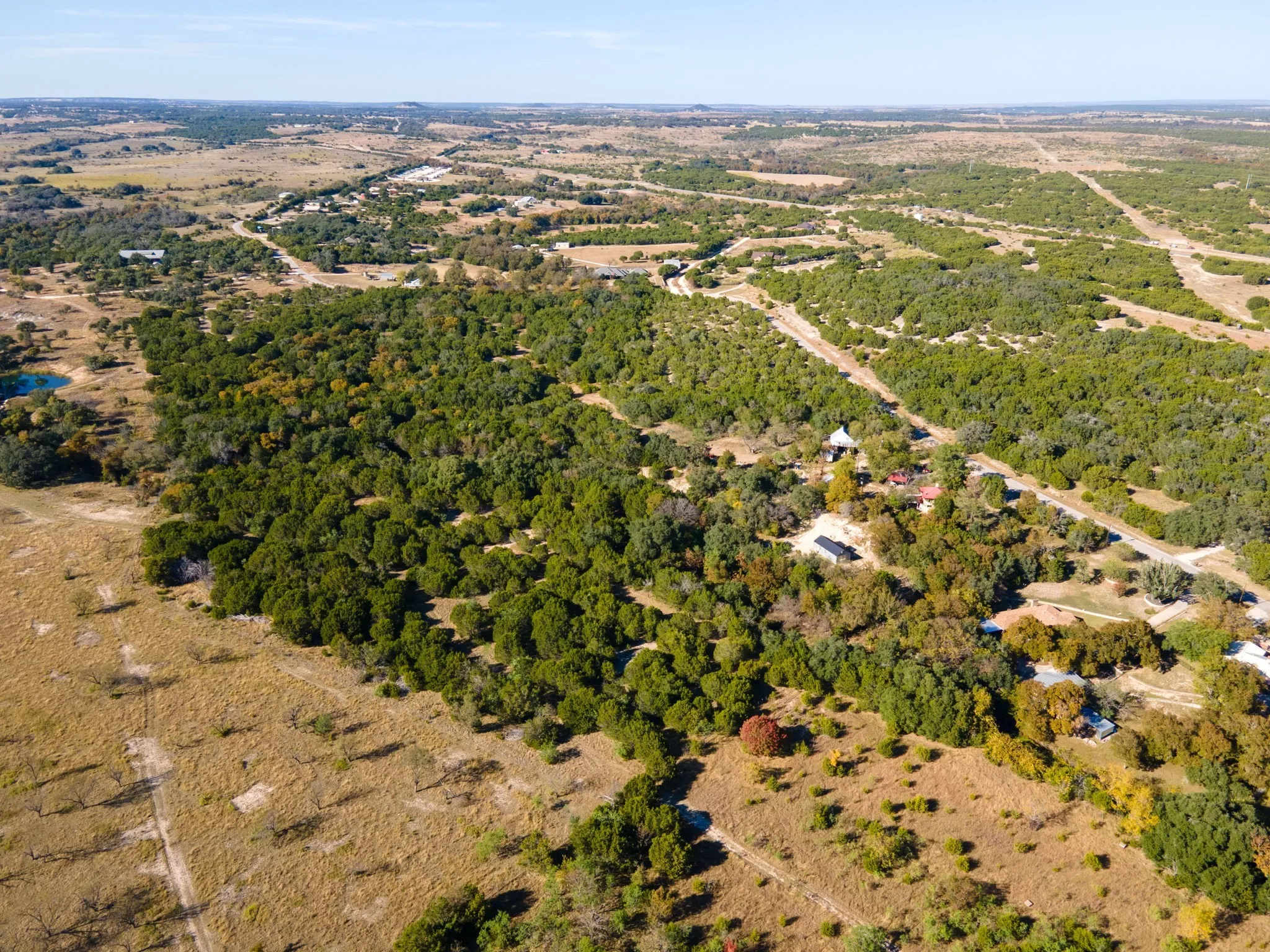 Aerial overview of property's location