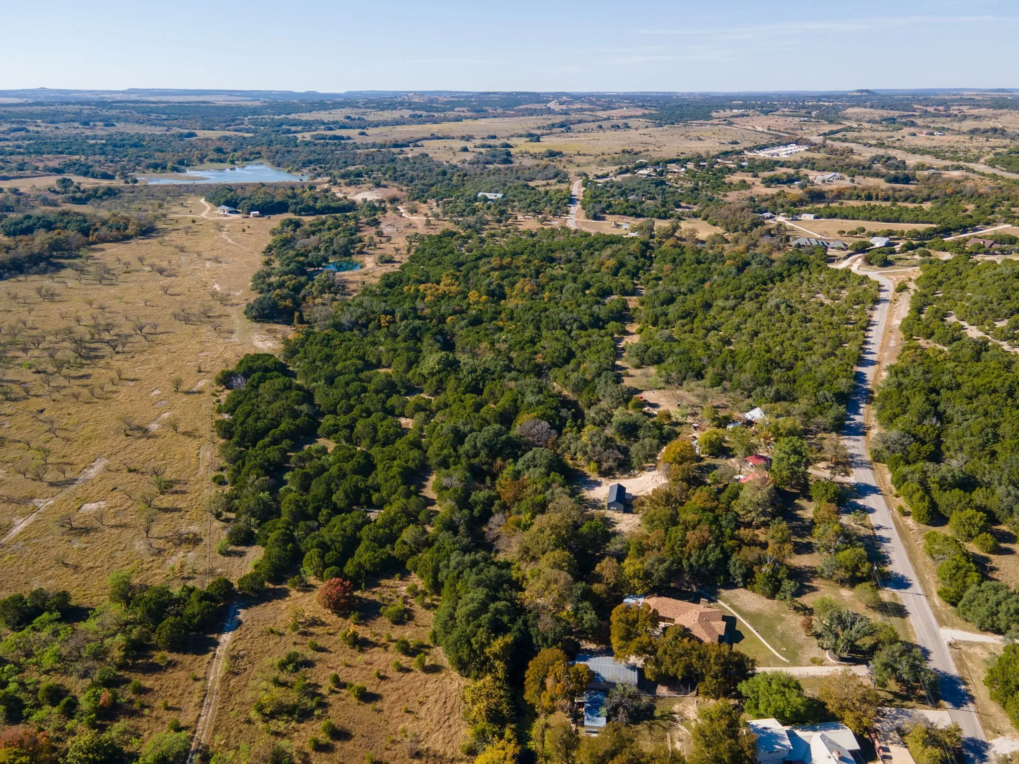 Aerial overview of property's location