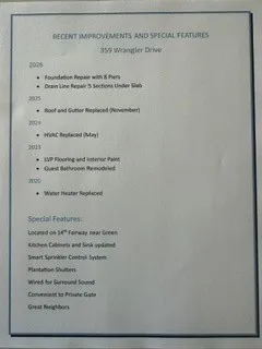 Improvements and Features