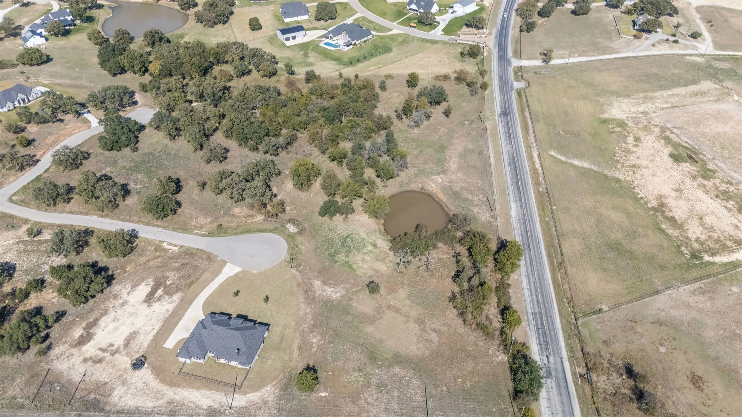 Aerial overview of property's location