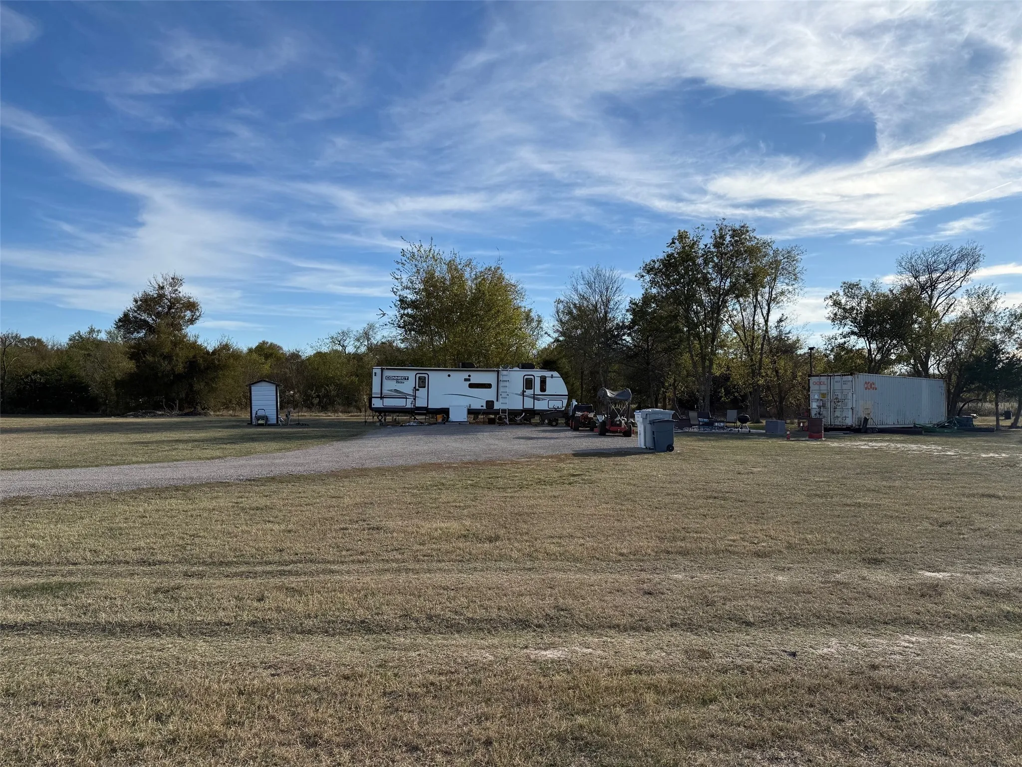 View of grassy yard