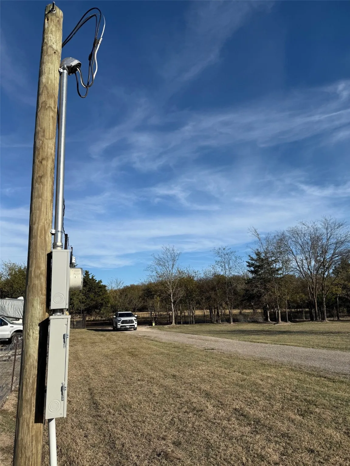 electric meter on land