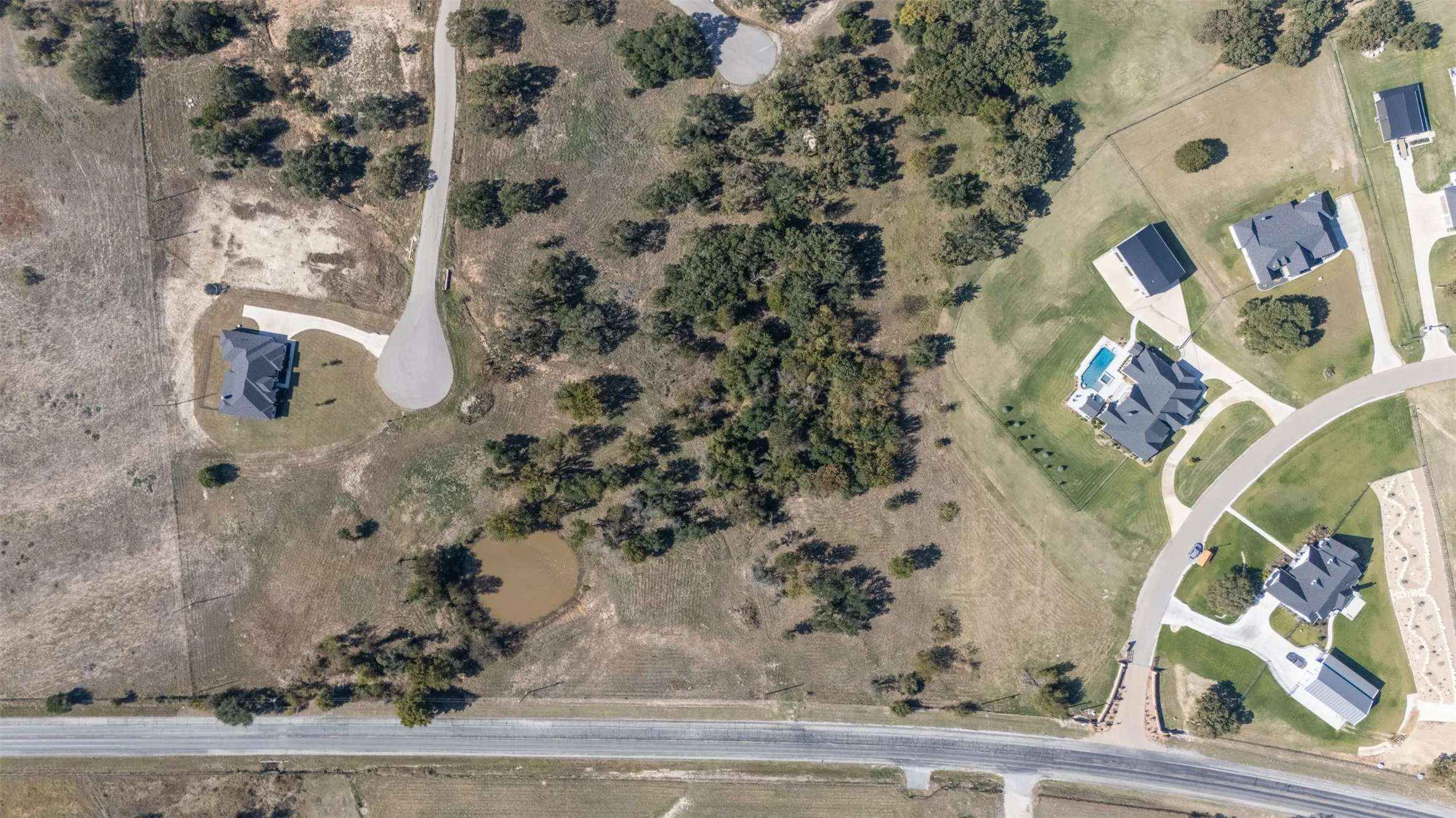 Aerial view of property's location