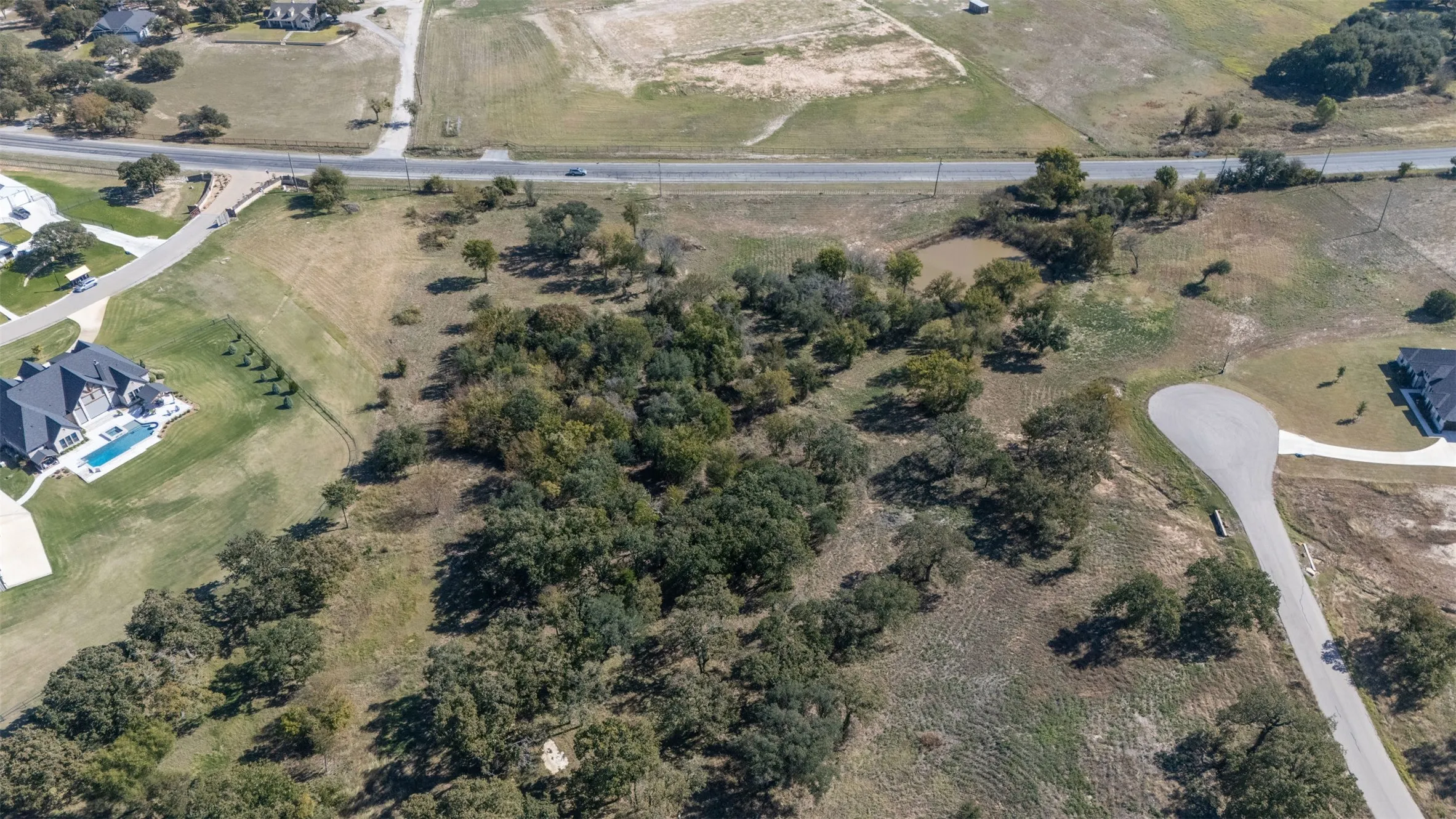 Aerial view of property and surrounding area
