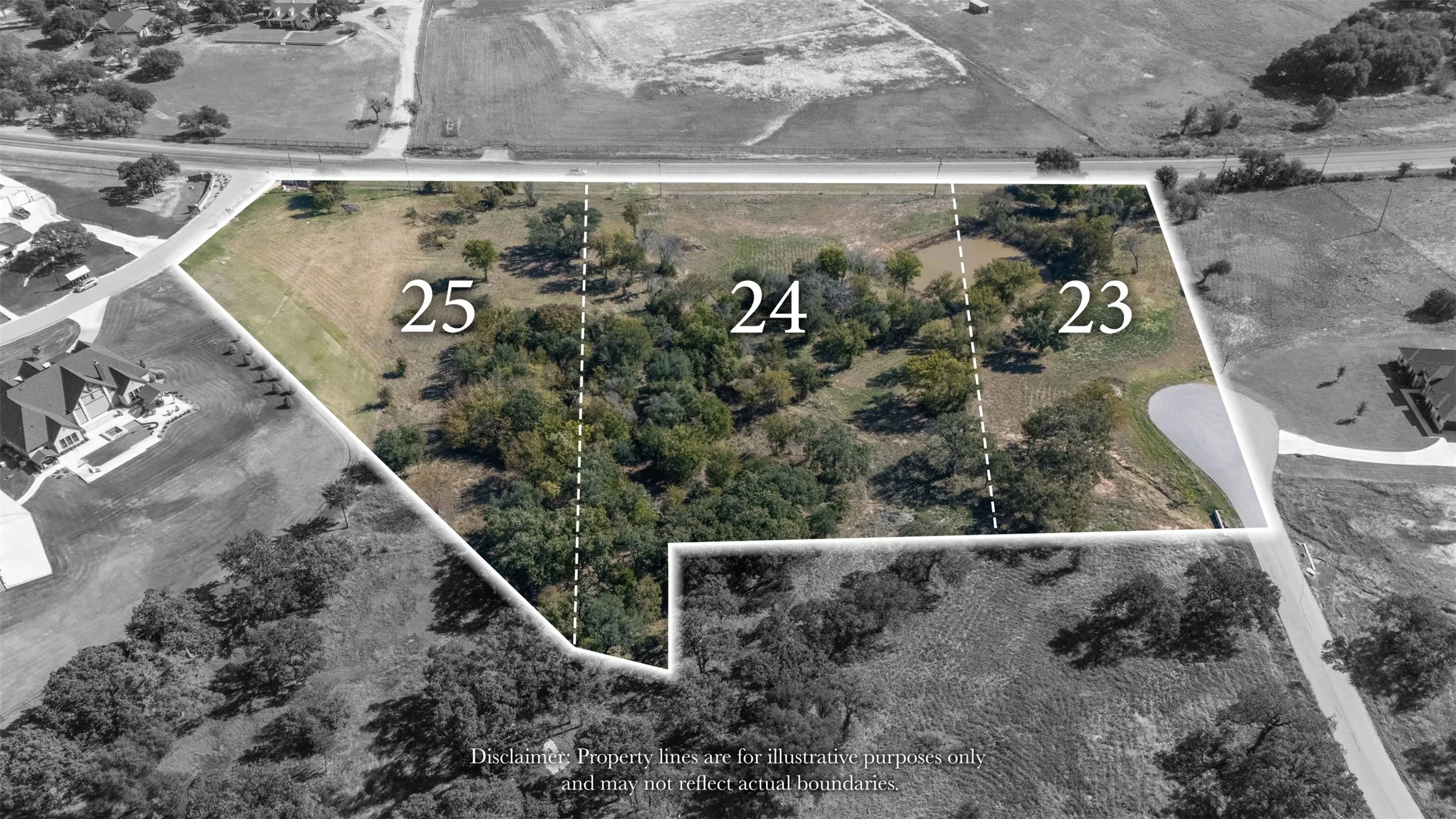 Map / location with property boundaries highlighted